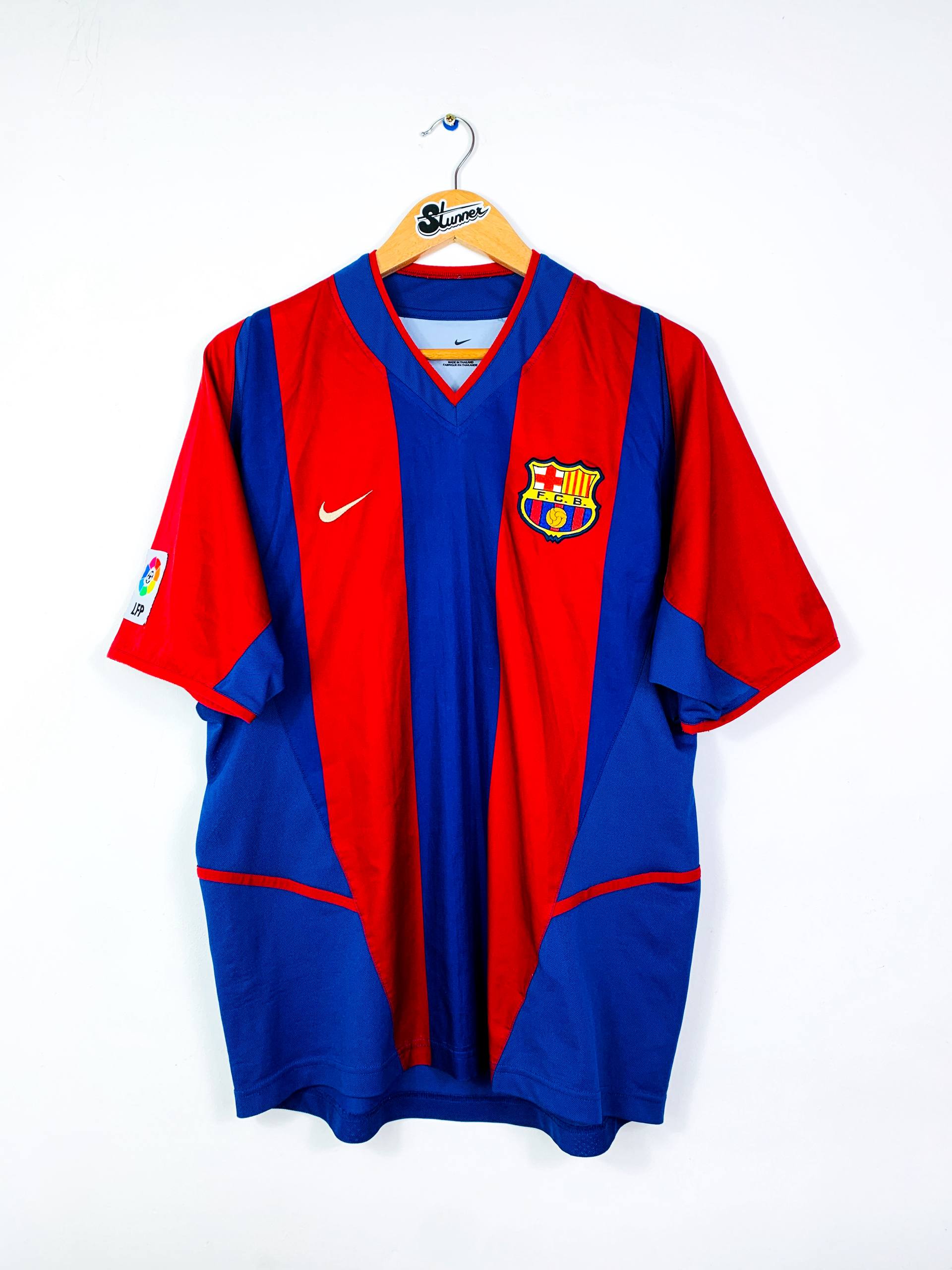 BARCELONA 2002/2003 HOME SHIRT #5 PUYOL [M]