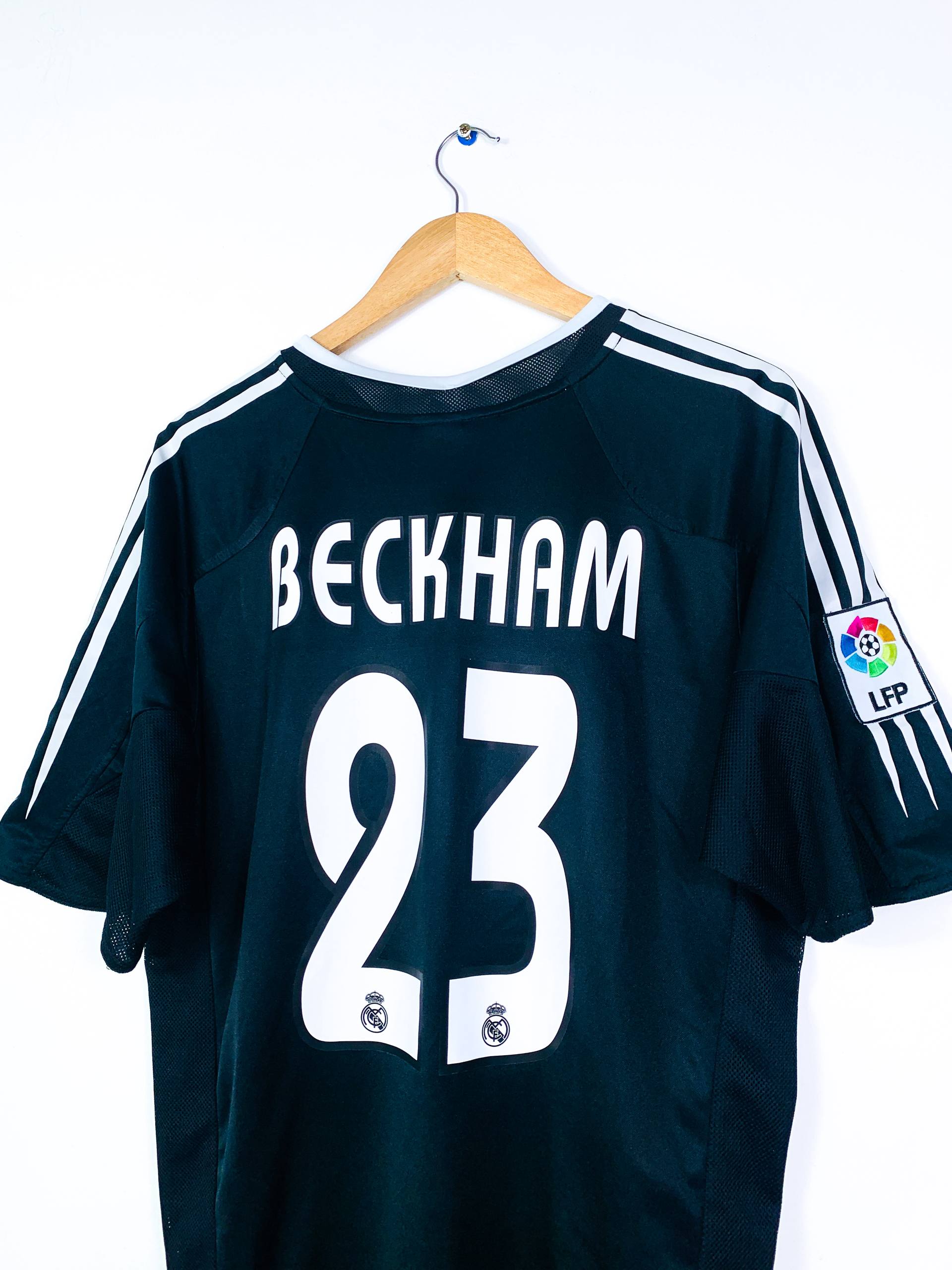 REAL MADRID 2004/2005 AWAY SHIRT #23 BECKHAM [L]