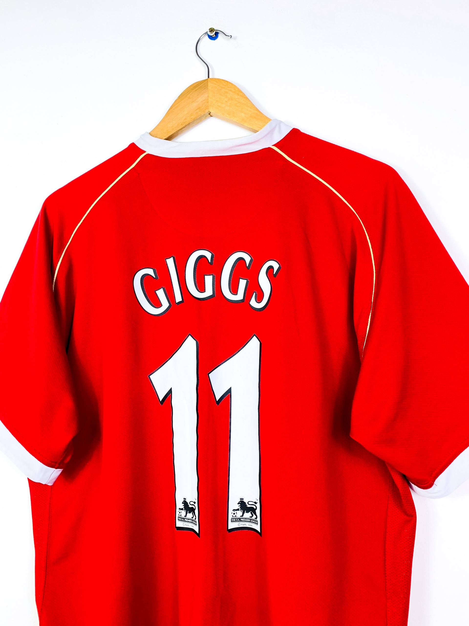 MANCHESTER UNITED 2006/2007 HOME SHIRT #11 GIGGS [XL]