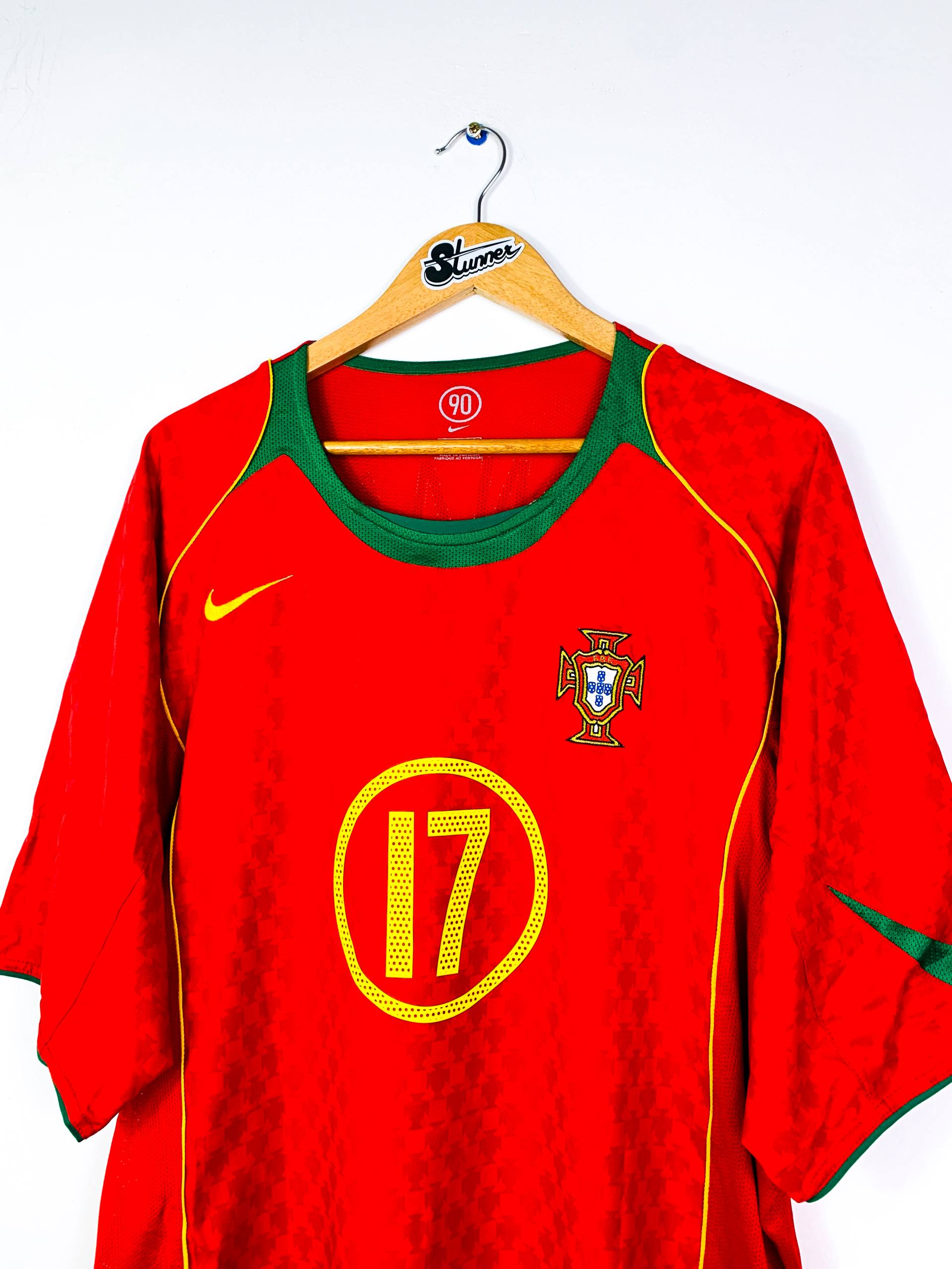 PORTUGAL 2004/2006 HOME SHIRT #17 C.RONALDO [XXL]