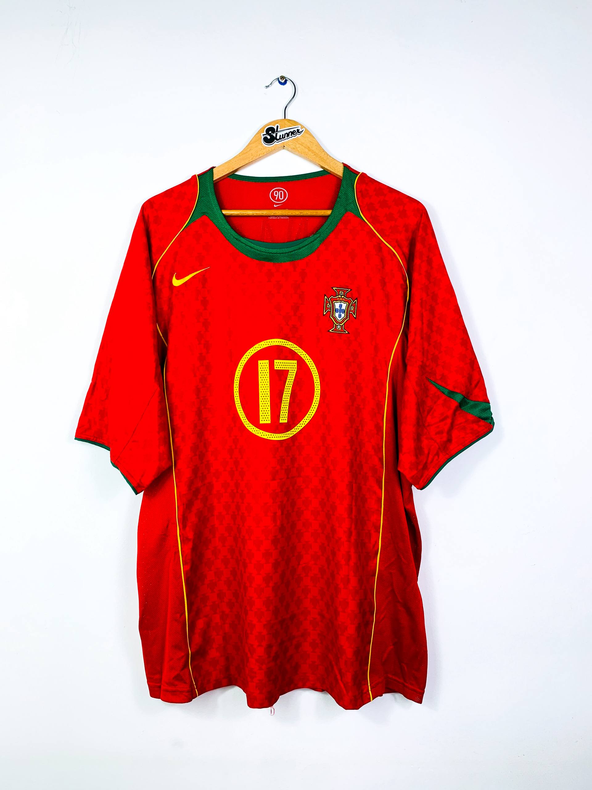 PORTUGAL 2004/2006 HOME SHIRT #17 C.RONALDO [XXL]