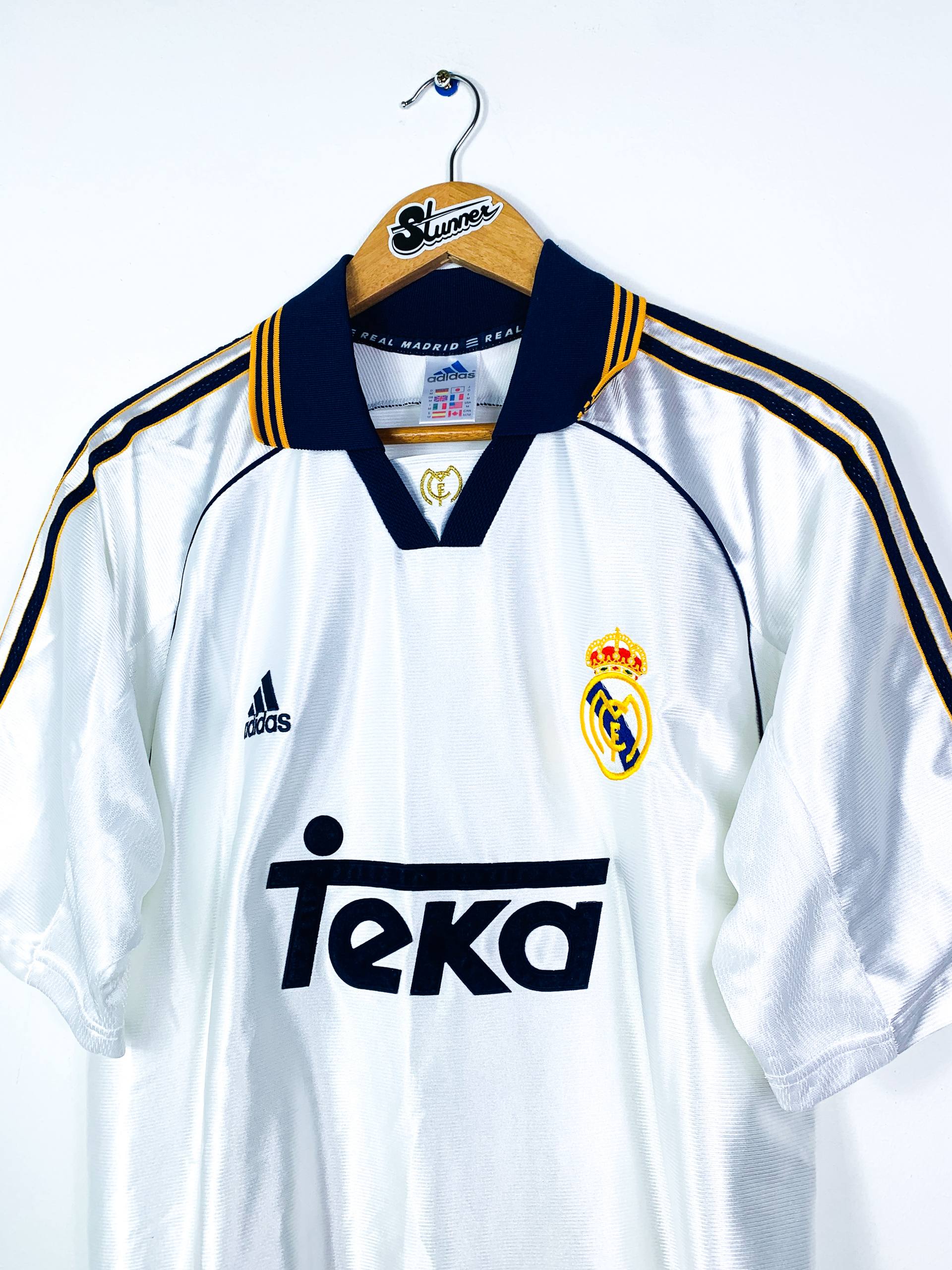 REAL MADRID 1998/2000 HOME SHIRT #3 R.CARLOS [M]