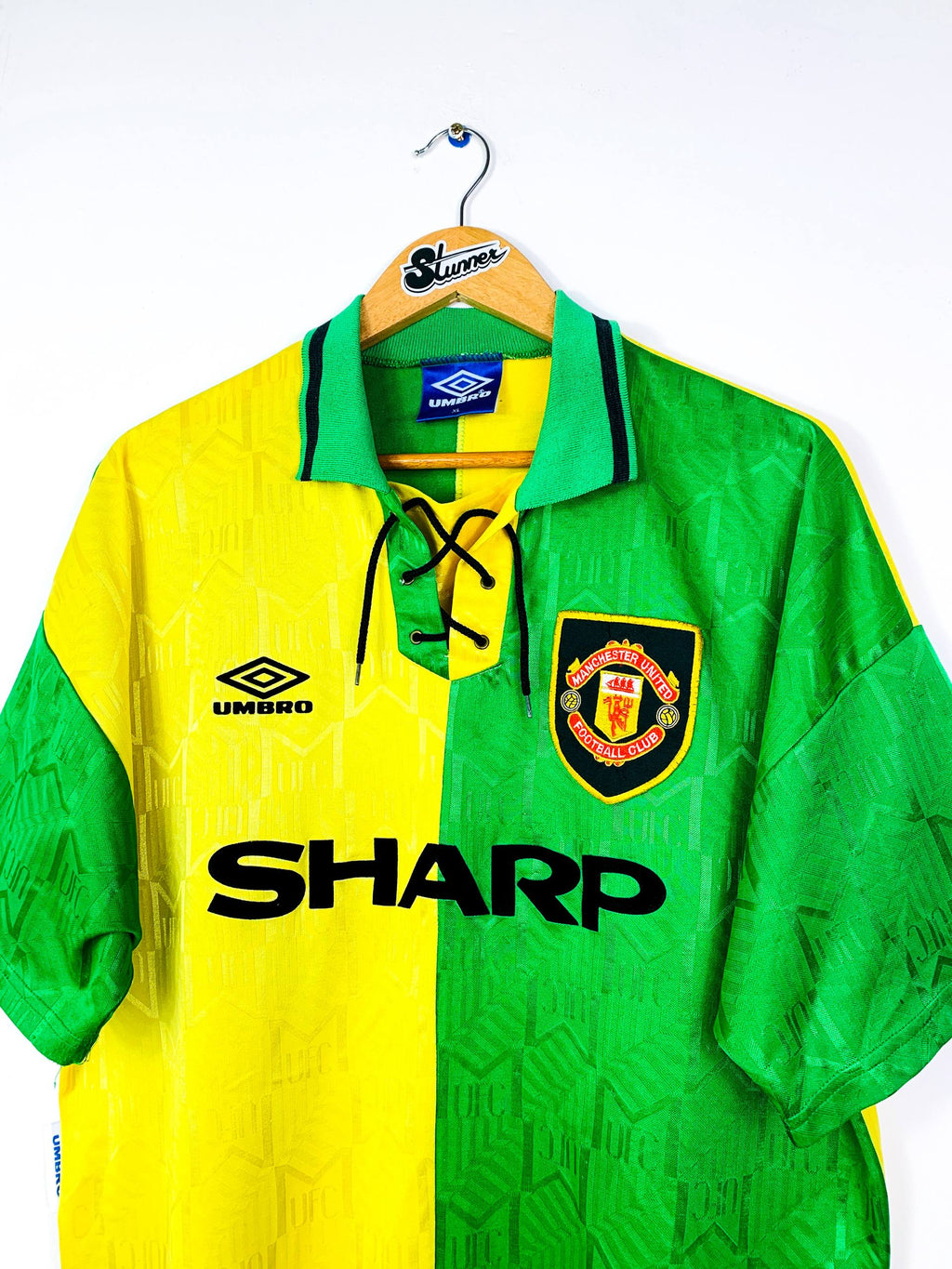 MANCHESTER UNITED 1992/1994 THIRD SHIRT #7 CANTONA [XL]