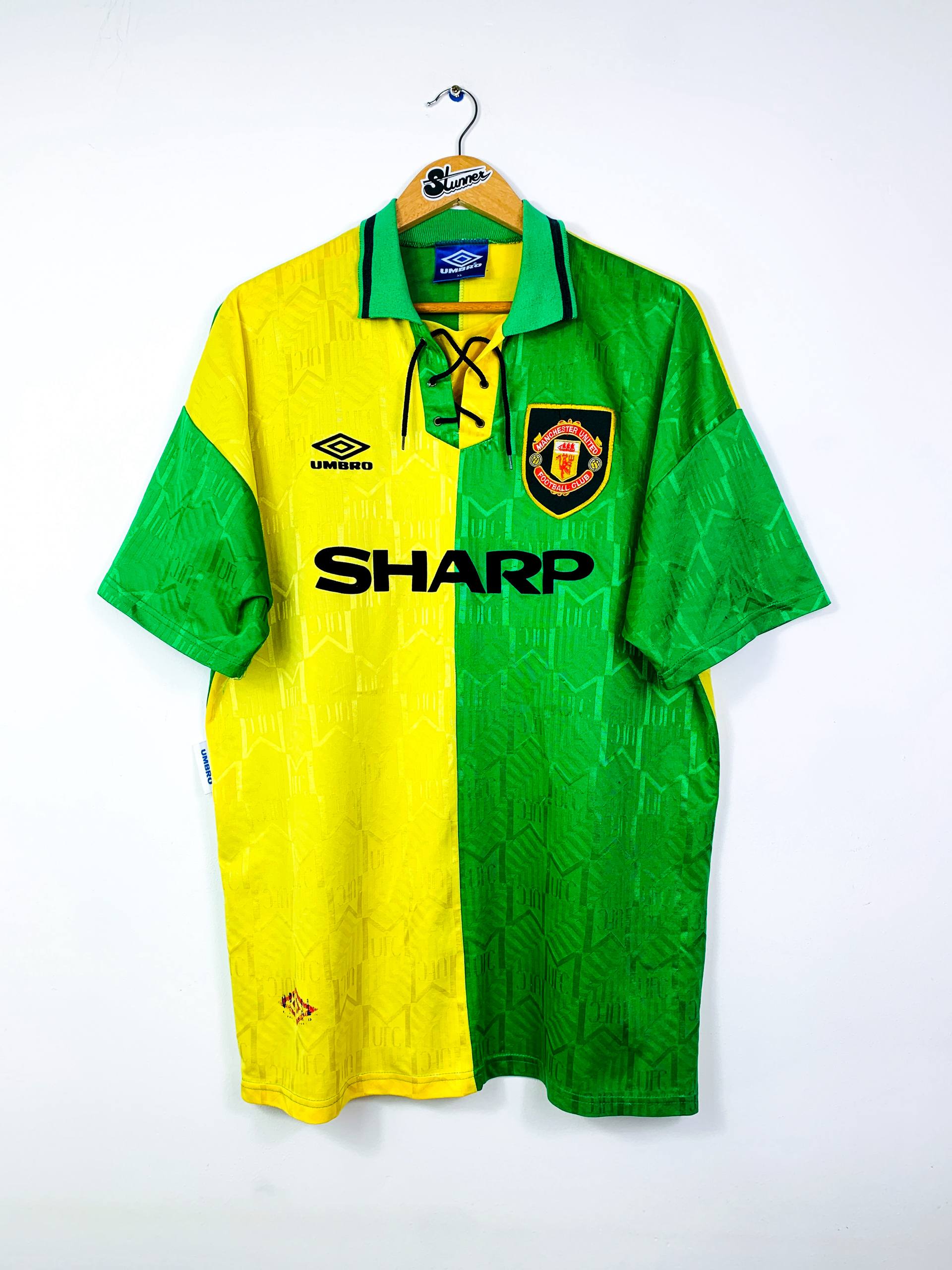 MANCHESTER UNITED 1992/1994 THIRD SHIRT #7 CANTONA [XL]