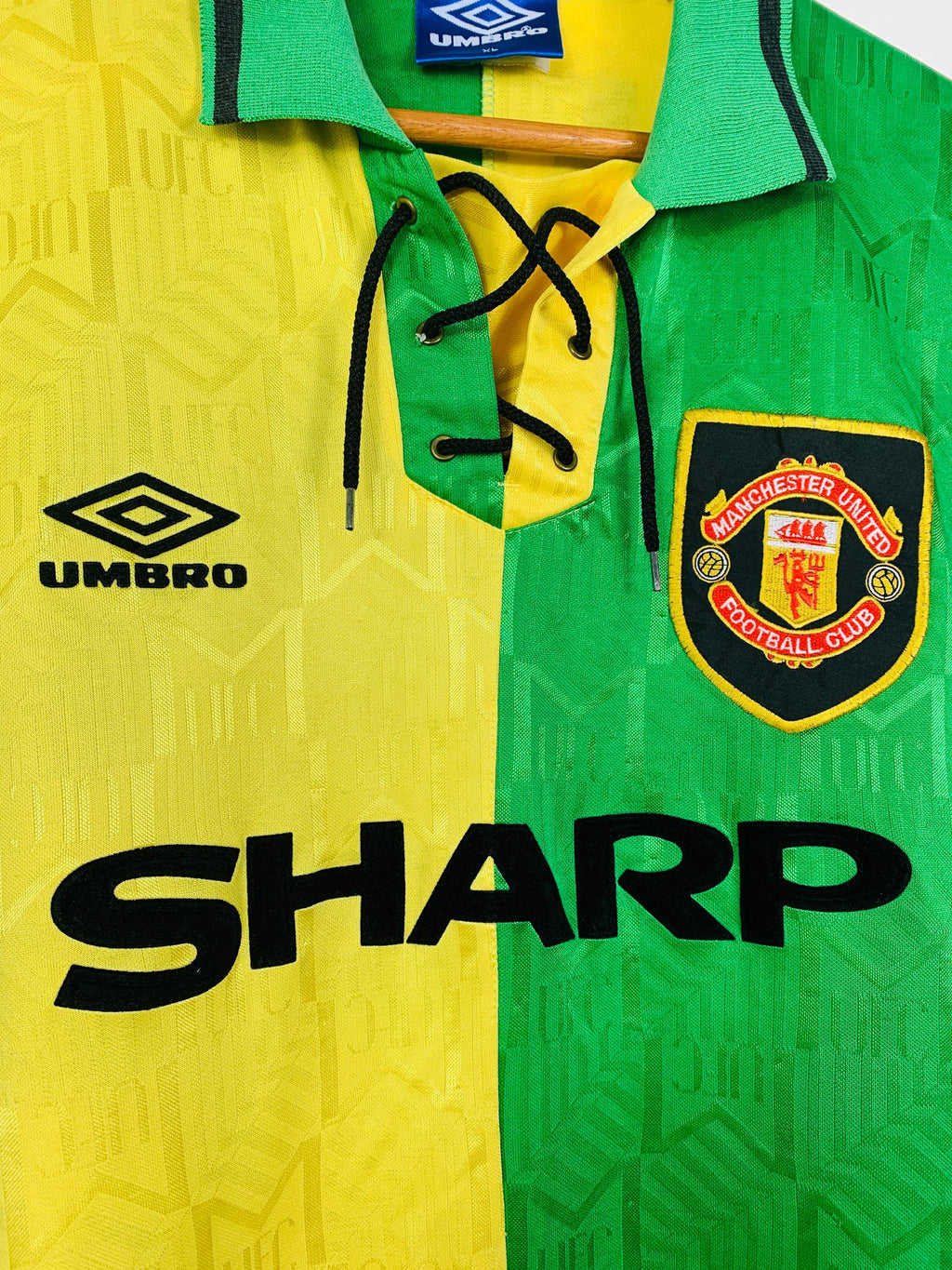 MANCHESTER UNITED 1992/1994 THIRD SHIRT #7 CANTONA [XL]