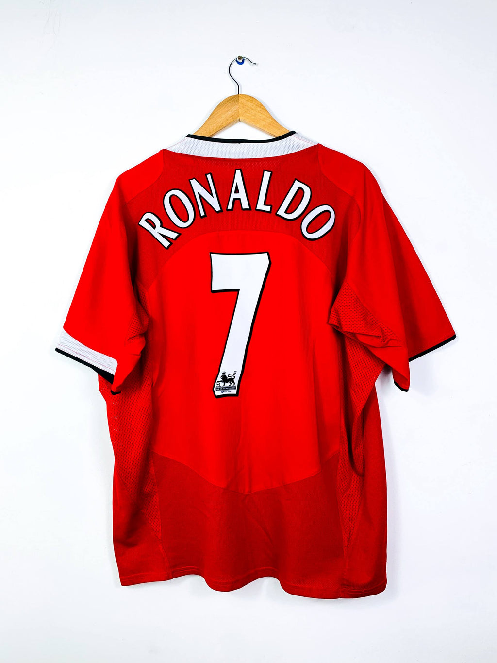 MANCHESTER UNITED 2004/2006 HOME SHIRT #7 RONALDO [XL]