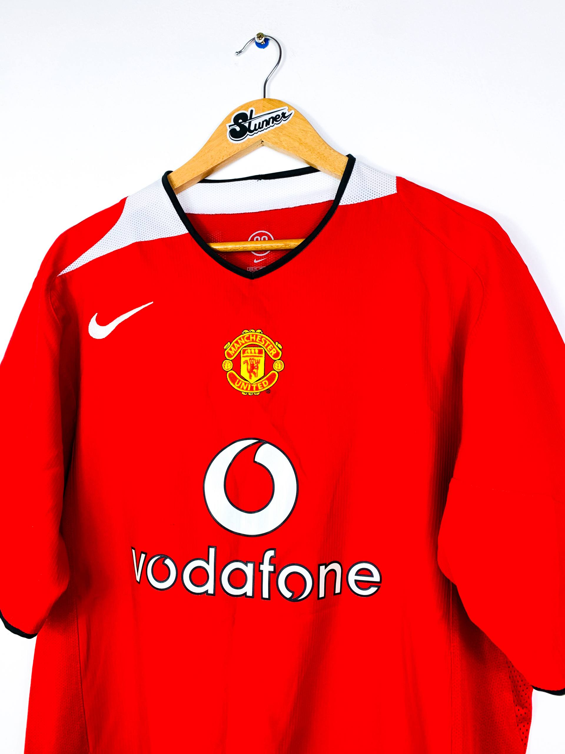 MANCHESTER UNITED 2004/2006 HOME SHIRT #7 RONALDO [XL]