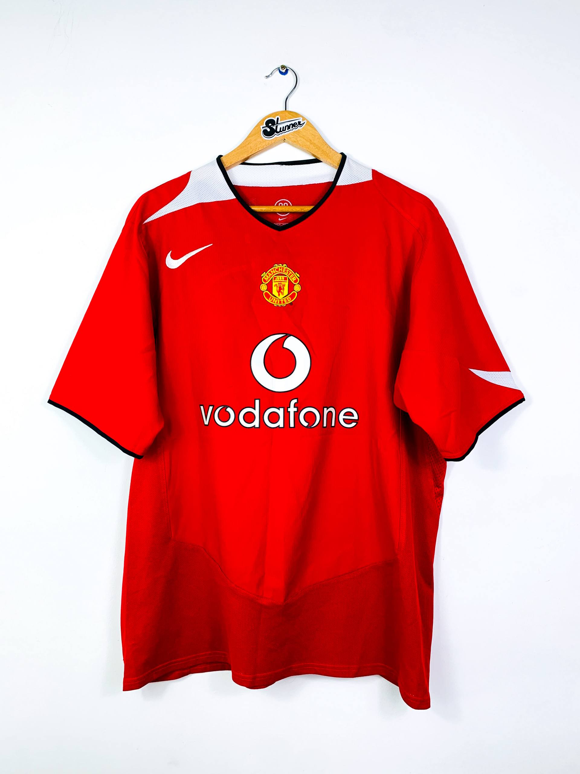 MANCHESTER UNITED 2004/2006 HOME SHIRT #7 RONALDO [XL]