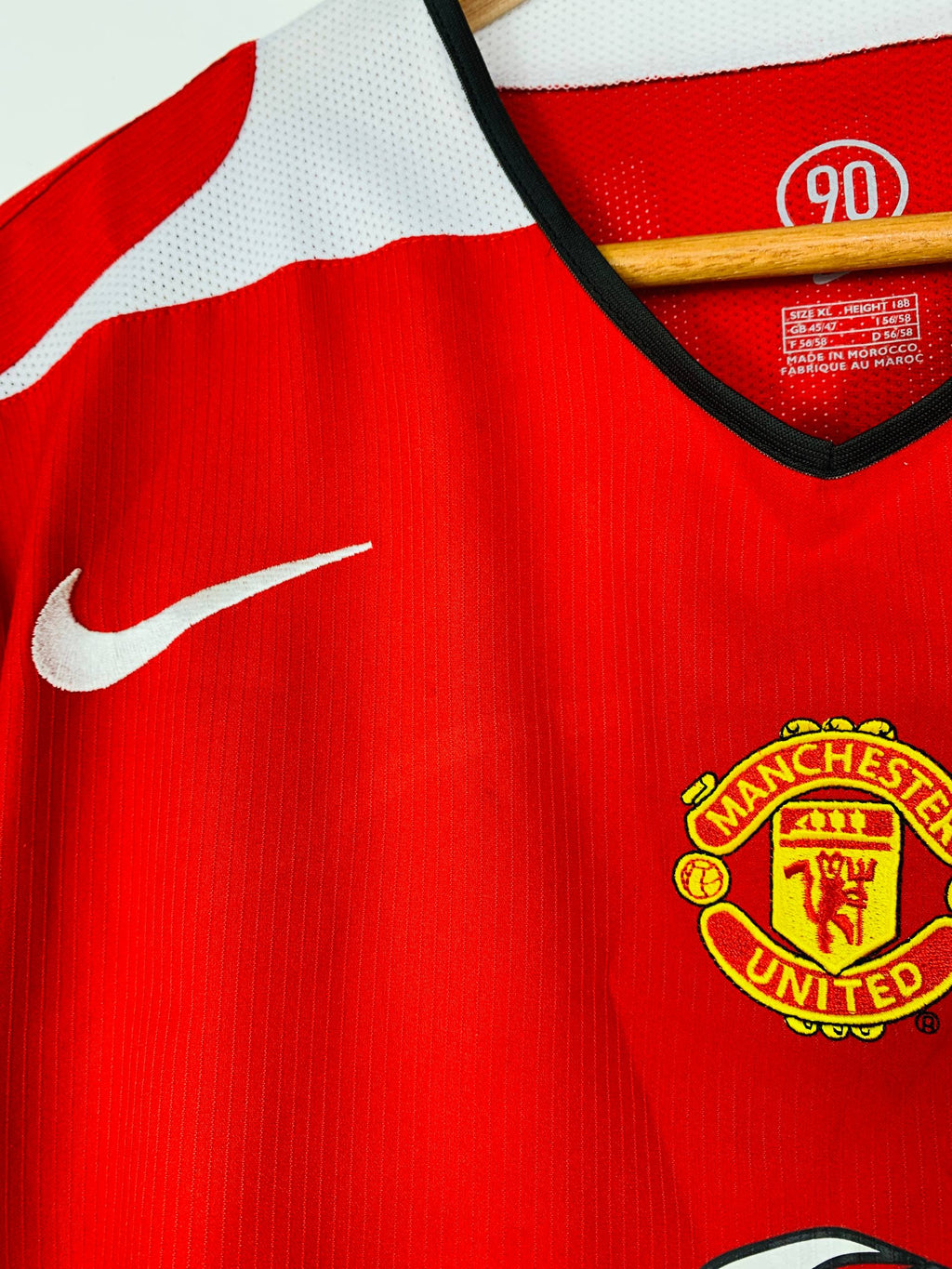 MANCHESTER UNITED 2004/2006 HOME SHIRT #7 RONALDO [XL]