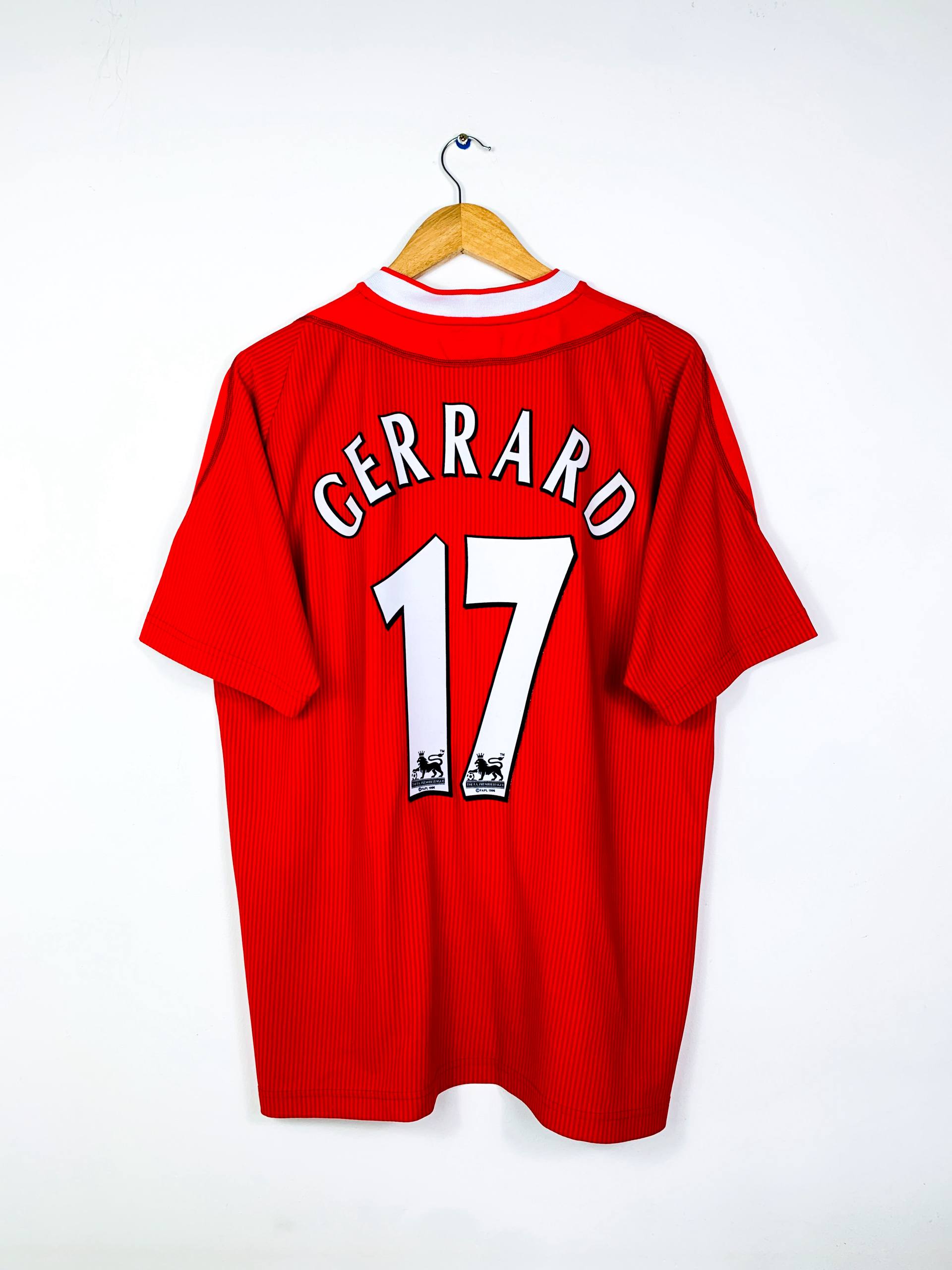 LIVERPOOL 2002/2004 HOME SHIRT #17 GERRARD [L]
