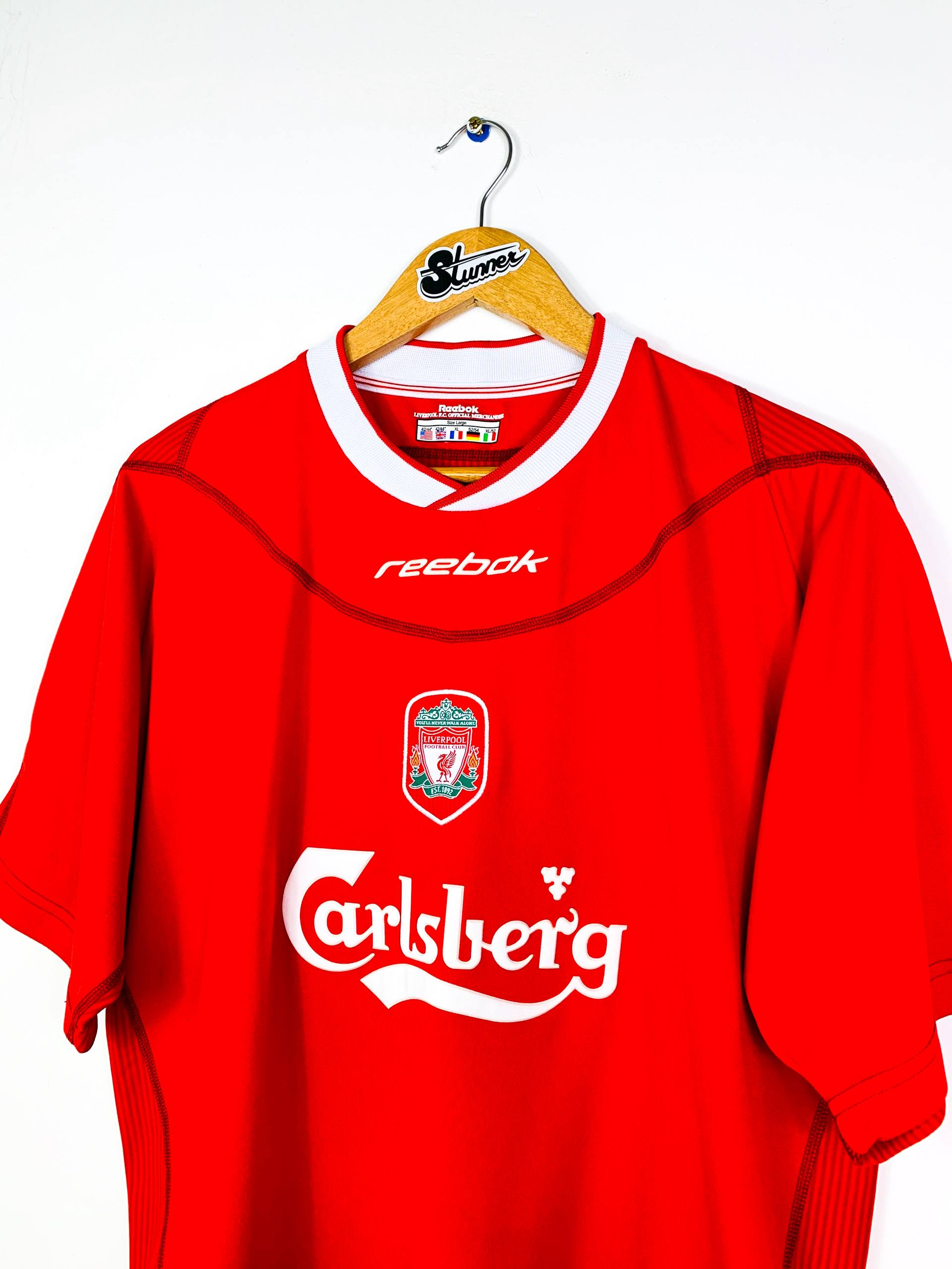 LIVERPOOL 2002/2004 HOME SHIRT #17 GERRARD [L]