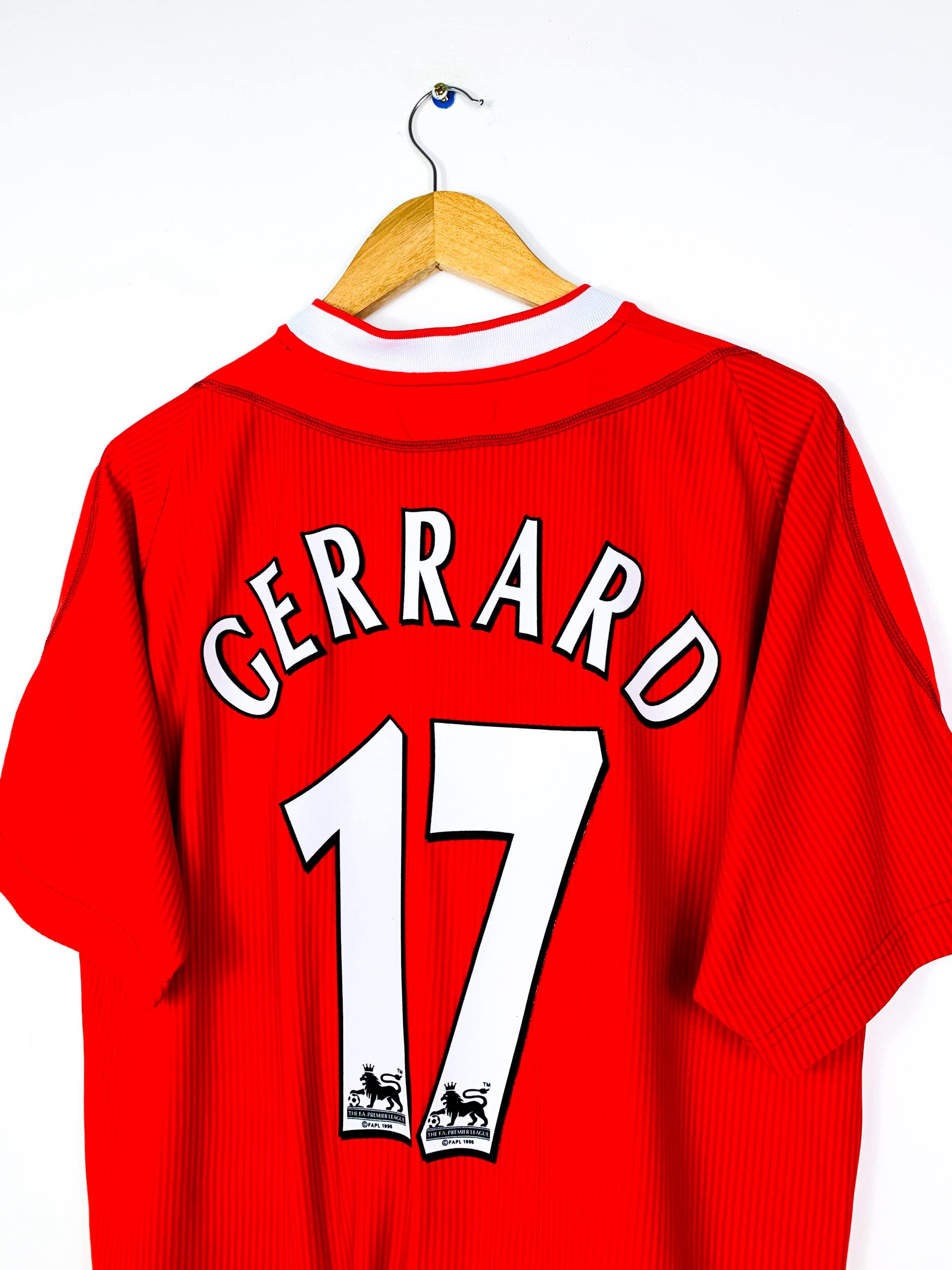 LIVERPOOL 2002/2004 HOME SHIRT #17 GERRARD [L]