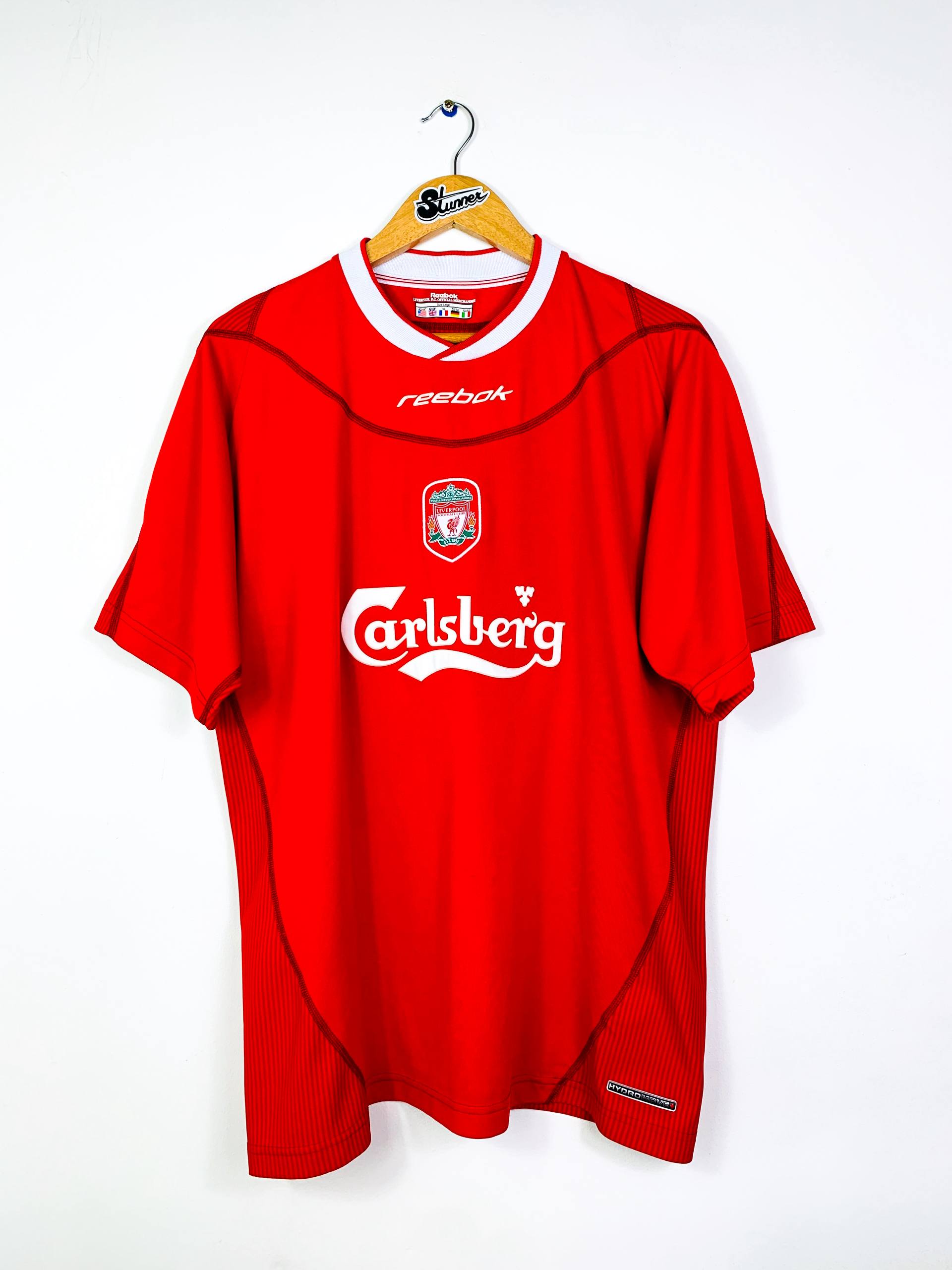 LIVERPOOL 2002/2004 HOME SHIRT #17 GERRARD [L]