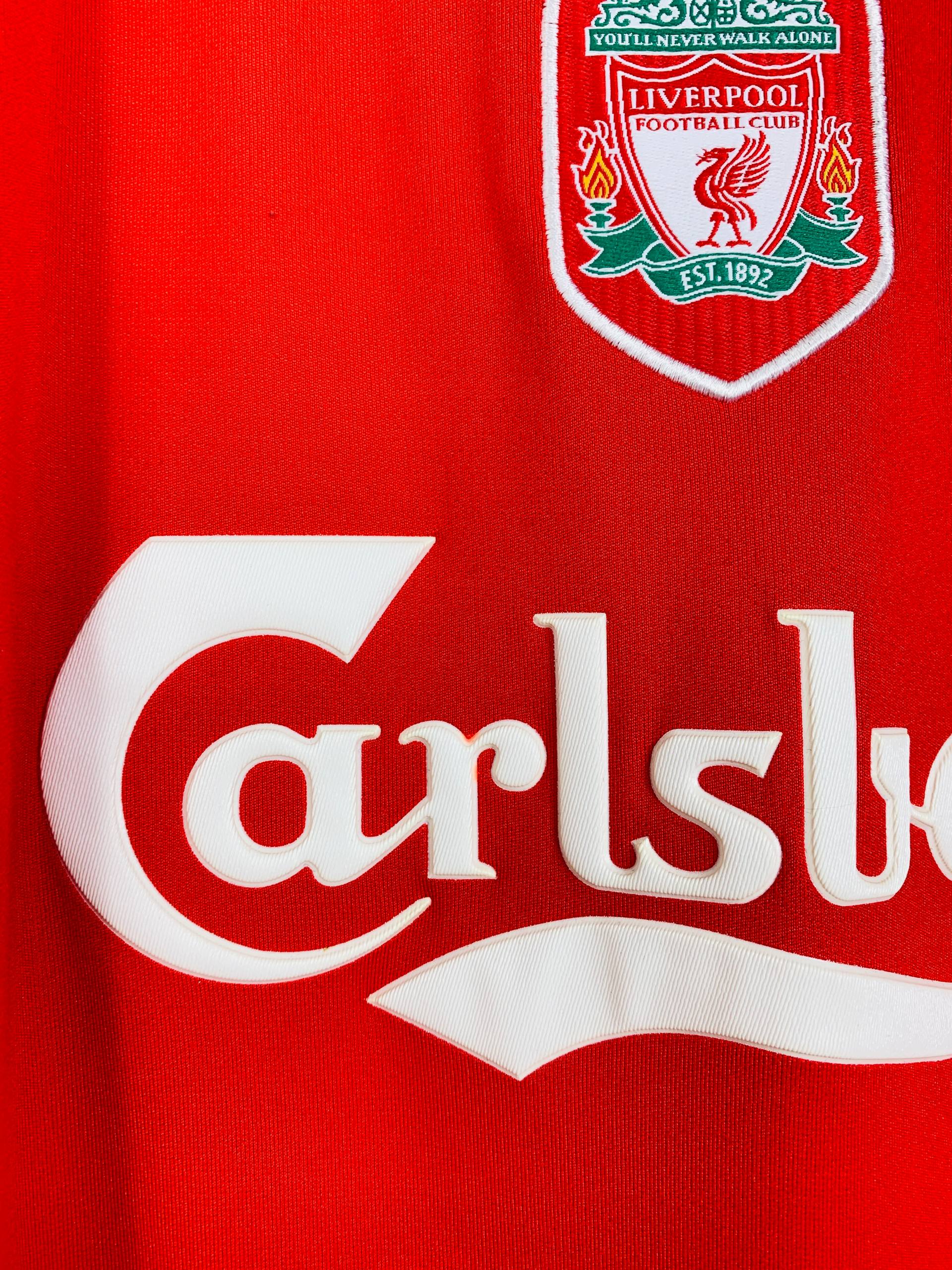 LIVERPOOL 2002/2004 HOME SHIRT #17 GERRARD [L]
