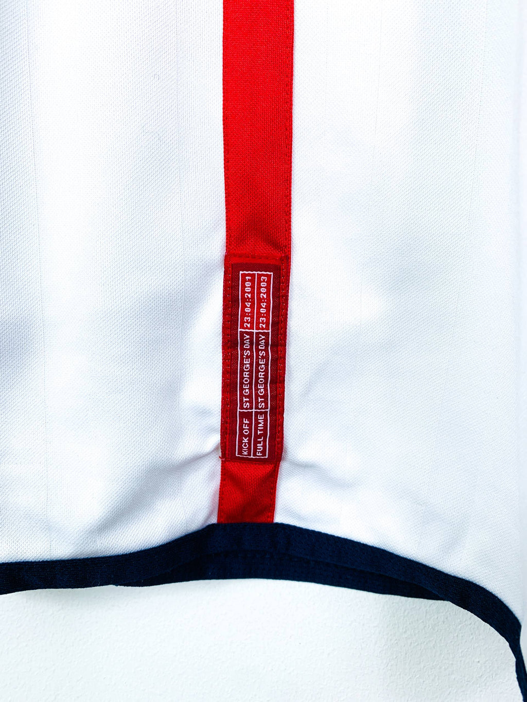 ENGLAND 2001/2003 HOME SHIRT #7 BECKHAM [XL]