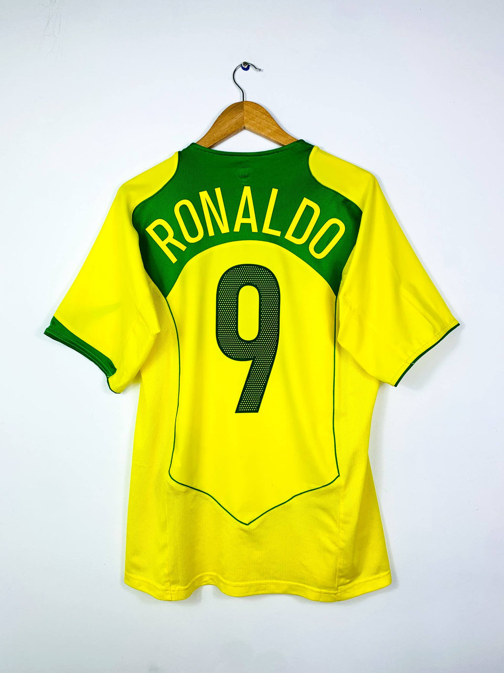 BRAZIL 2004/2006 HOME SHIRT #9 RONALDO [M]