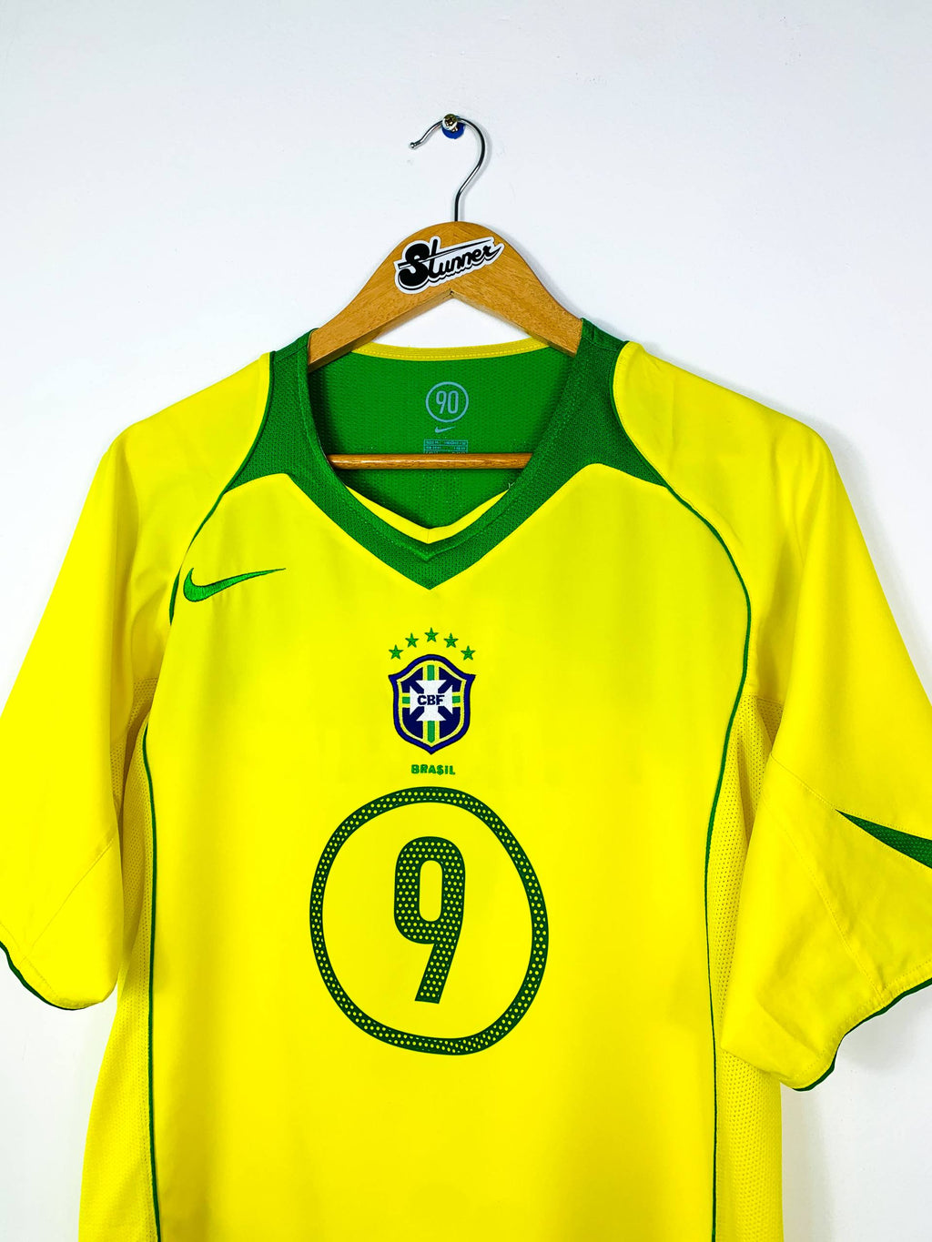 BRAZIL 2004/2006 HOME SHIRT #9 RONALDO [M]