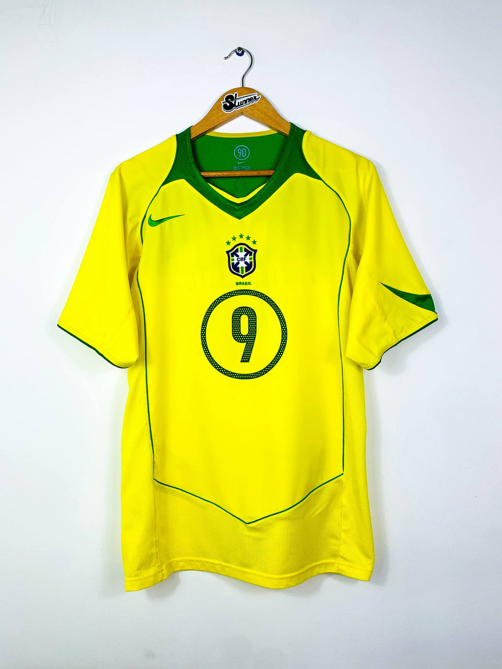 BRAZIL 2004/2006 HOME SHIRT #9 RONALDO [M]