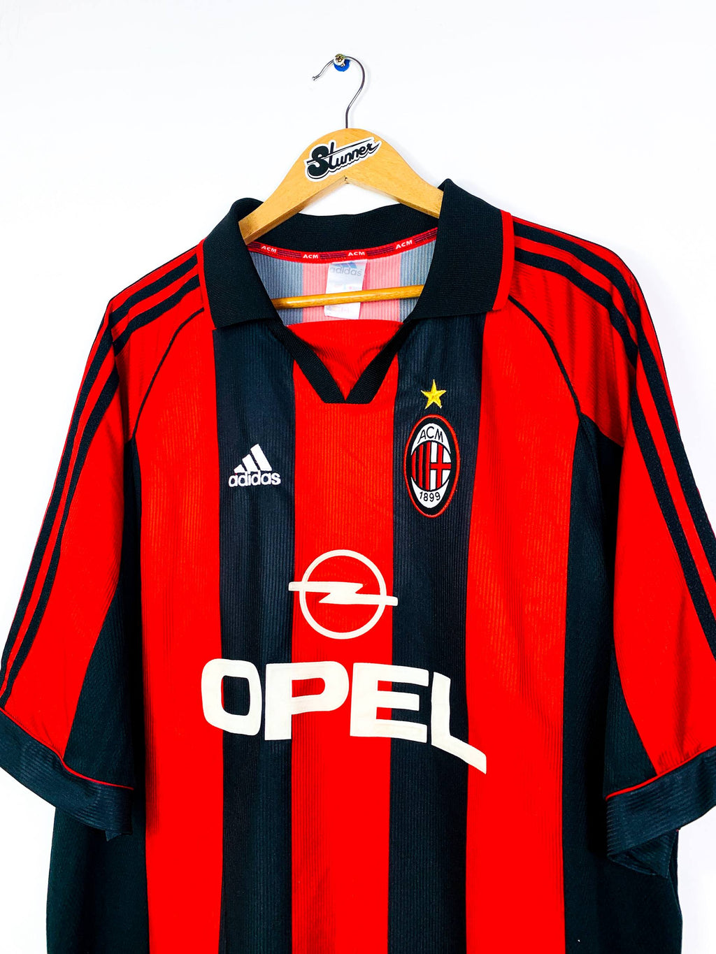 AC MILAN 1998/2000 HOME SHIRT #3 MALDINI [XXL]