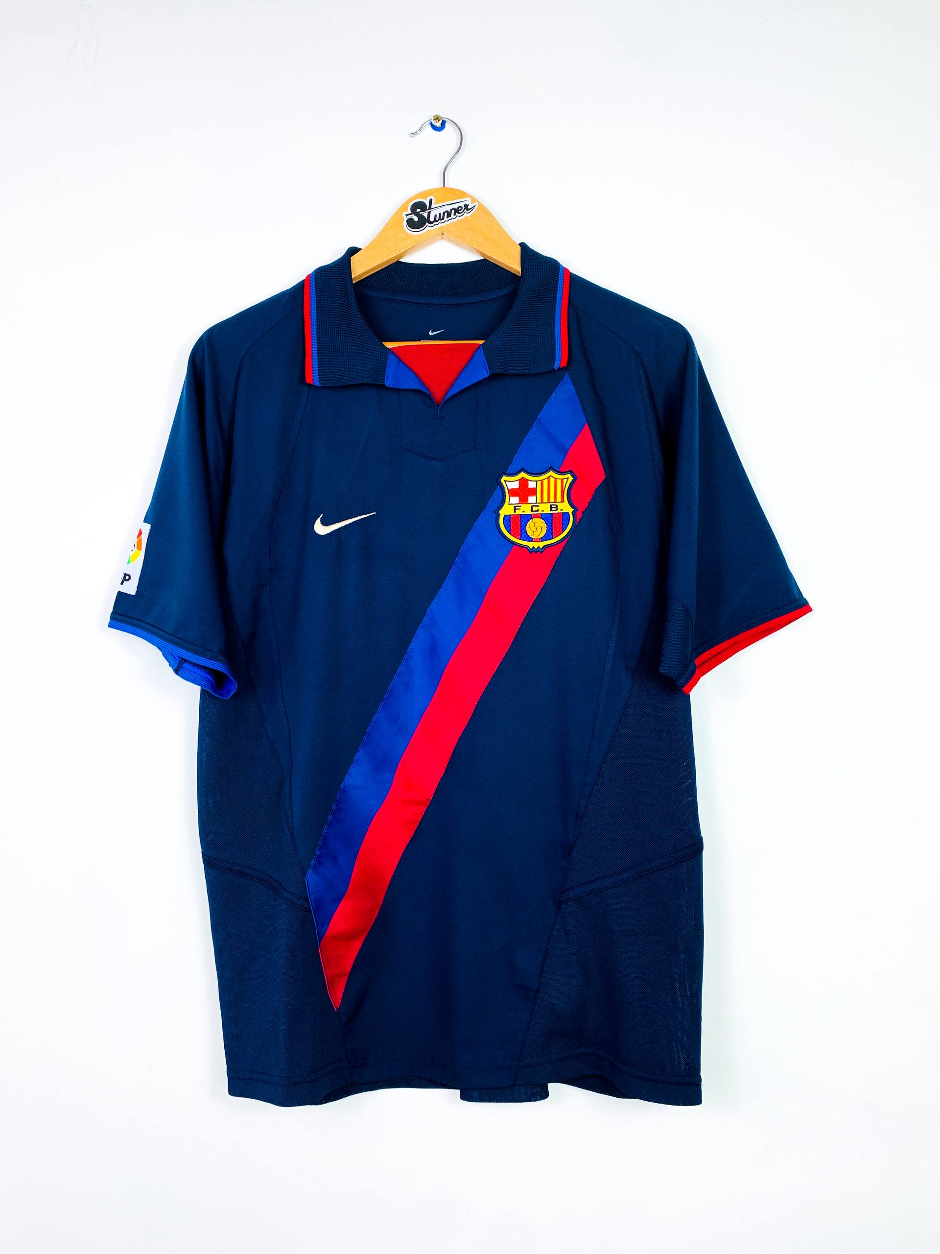 BARCELONA 2002/2004 AWAY SHIRT #6 XAVI [S/M]