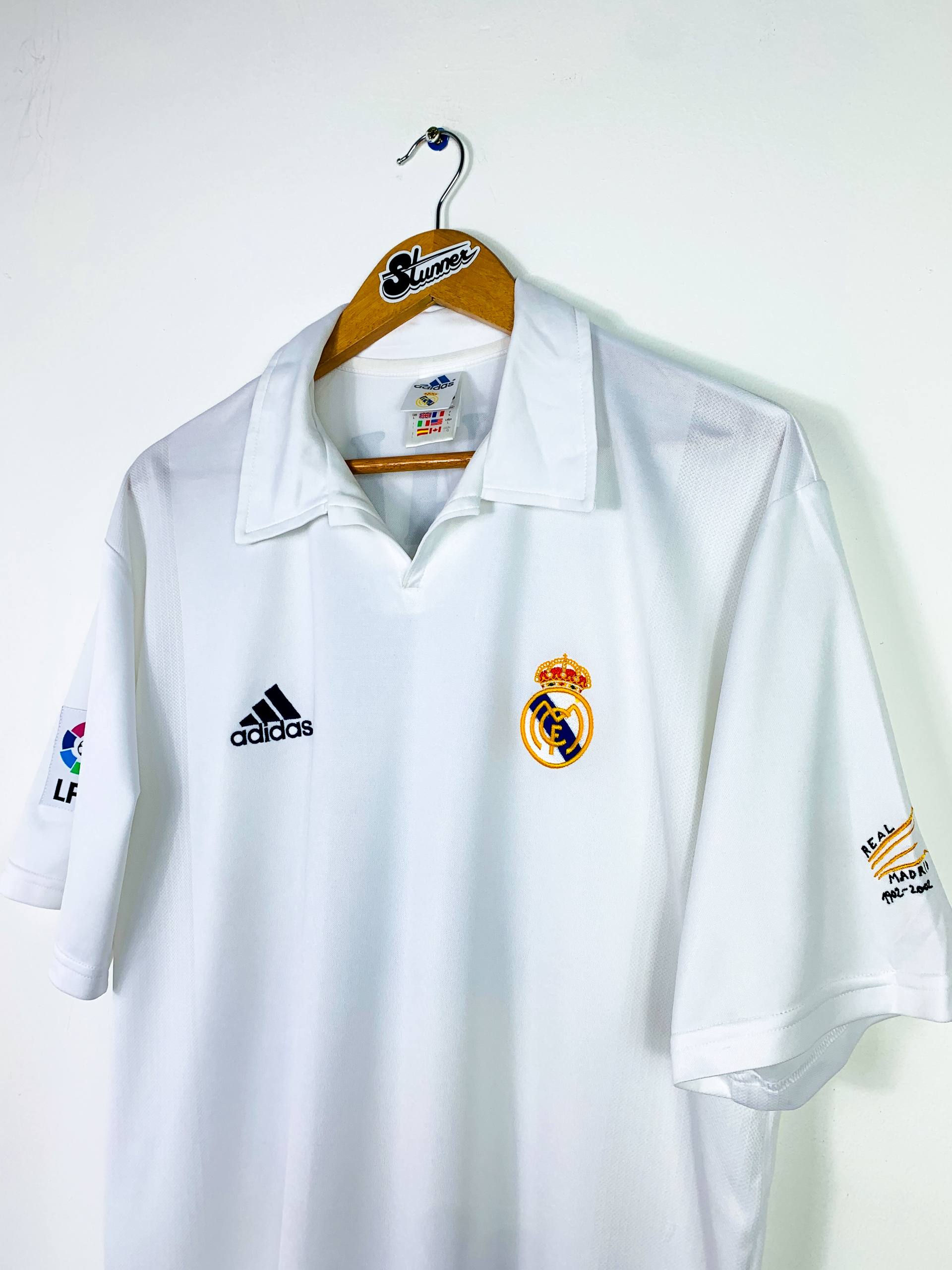 REAL MADRID 2002/2003 *CENTENARY* HOME SHIRT #11 RONALDO [L]