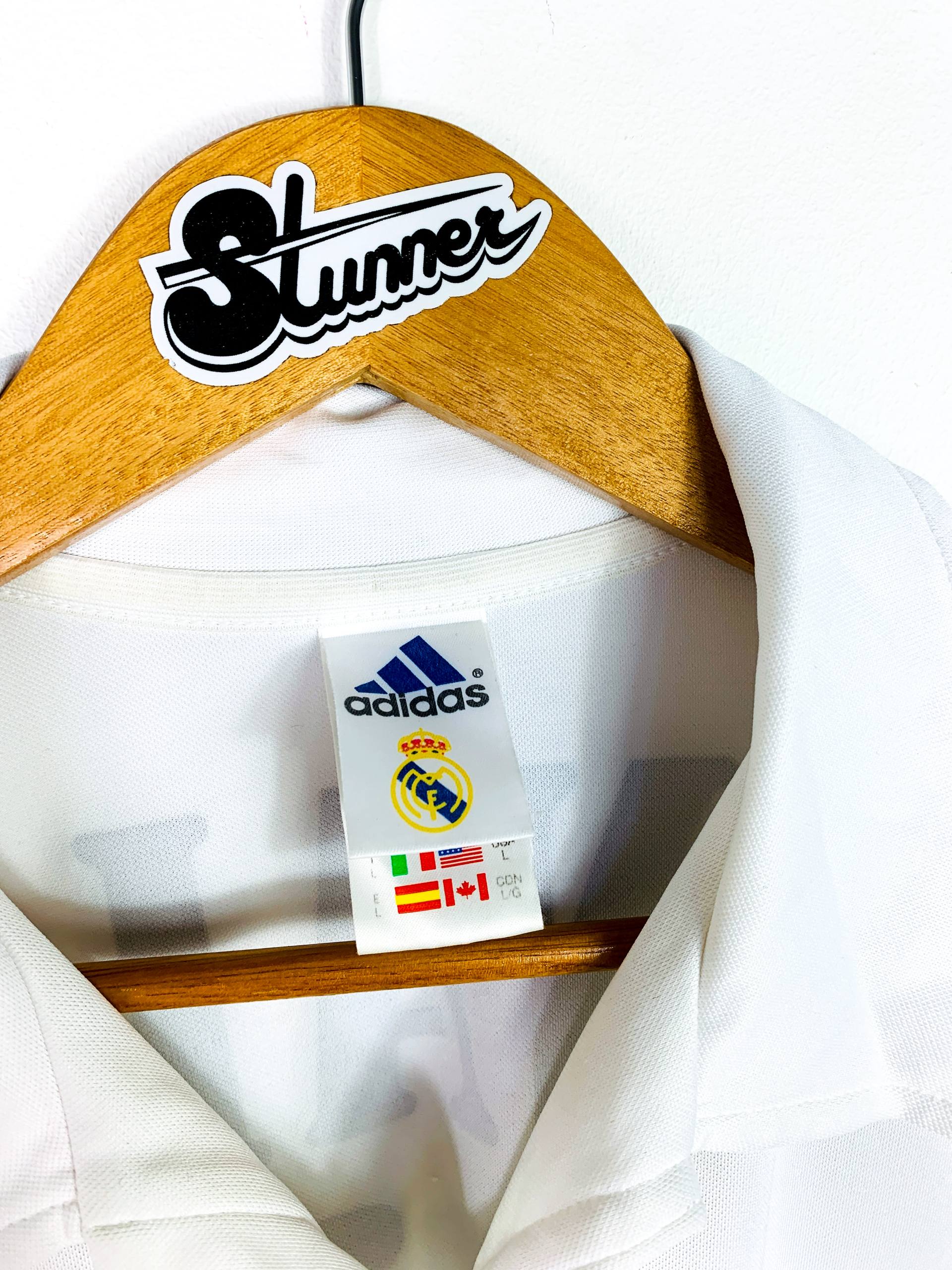 REAL MADRID 2002/2003 *CENTENARY* HOME SHIRT #11 RONALDO [L]