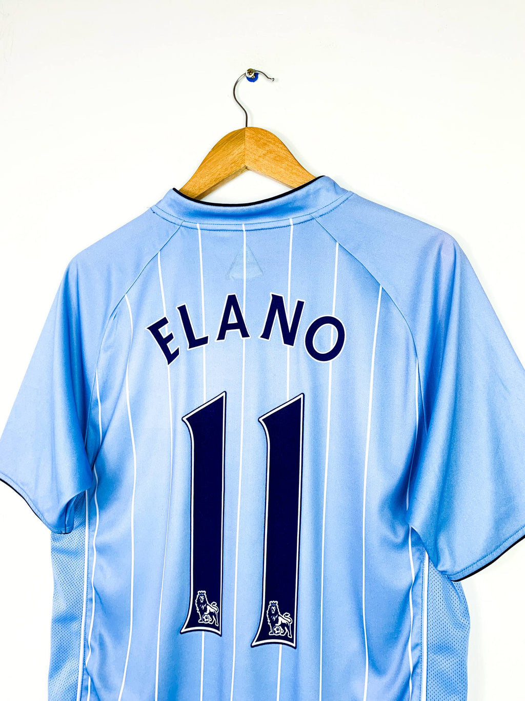 MANCHESTER CITY 2007/2008 HOME SHIRT #11 ELANO [L]