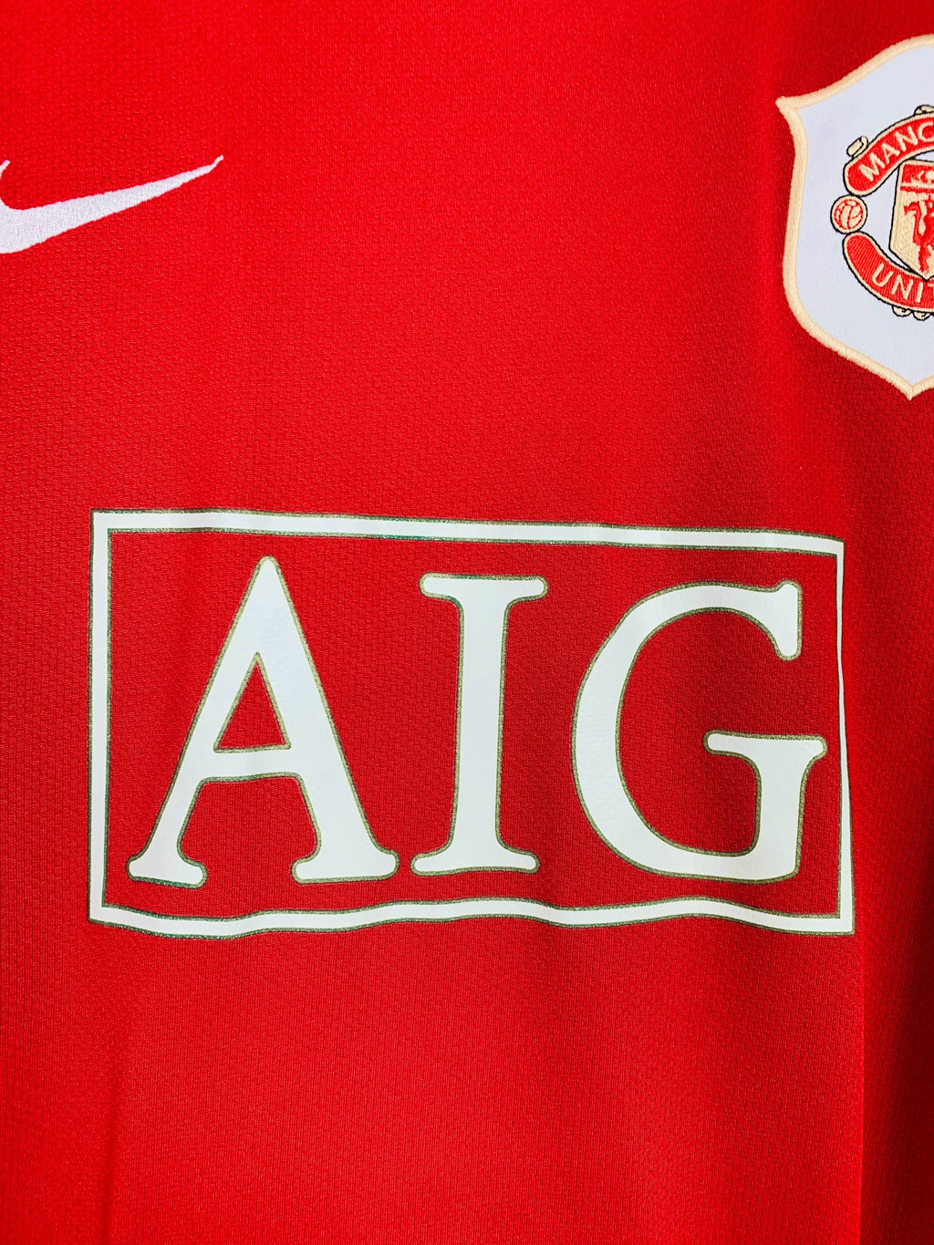 MANCHESTER UNITED 2006/2007 HOME SHIRT #7 RONALDO [XL]