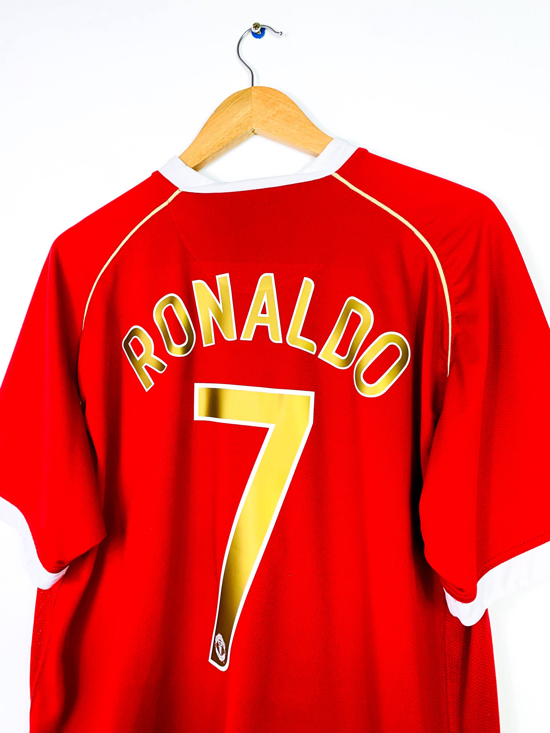 MANCHESTER UNITED 2006/2007 HOME SHIRT #7 RONALDO [XL]