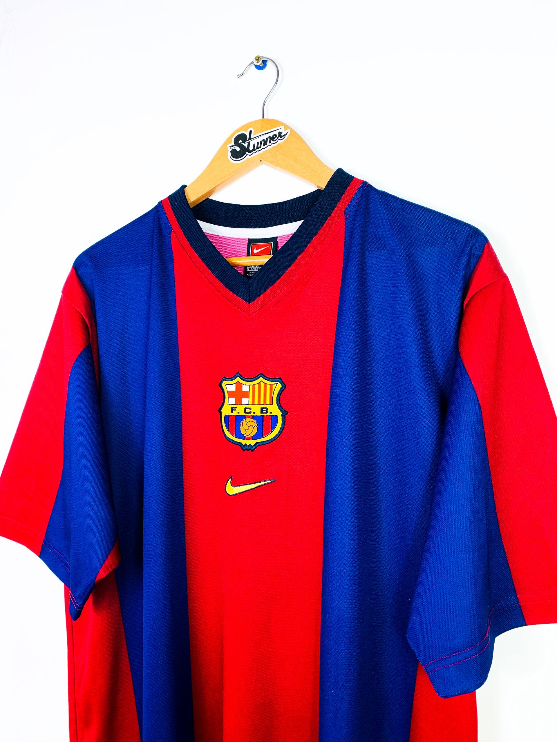 BARCELONA 1998/2000 HOME SHIRT *BASIC* #4 GUARDIOLA [L]