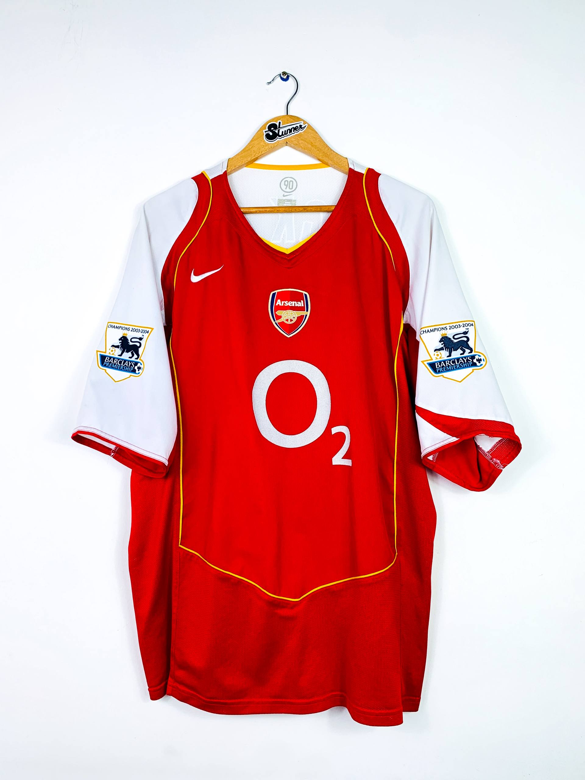 ARSENAL 2004/2005 HOME SHIRT #10 BERGKAMP [XXL]