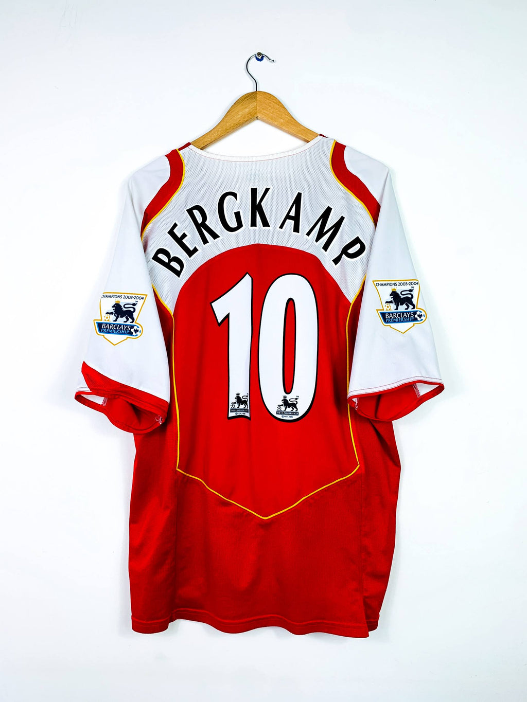 ARSENAL 2004/2005 HOME SHIRT #10 BERGKAMP [XXL]