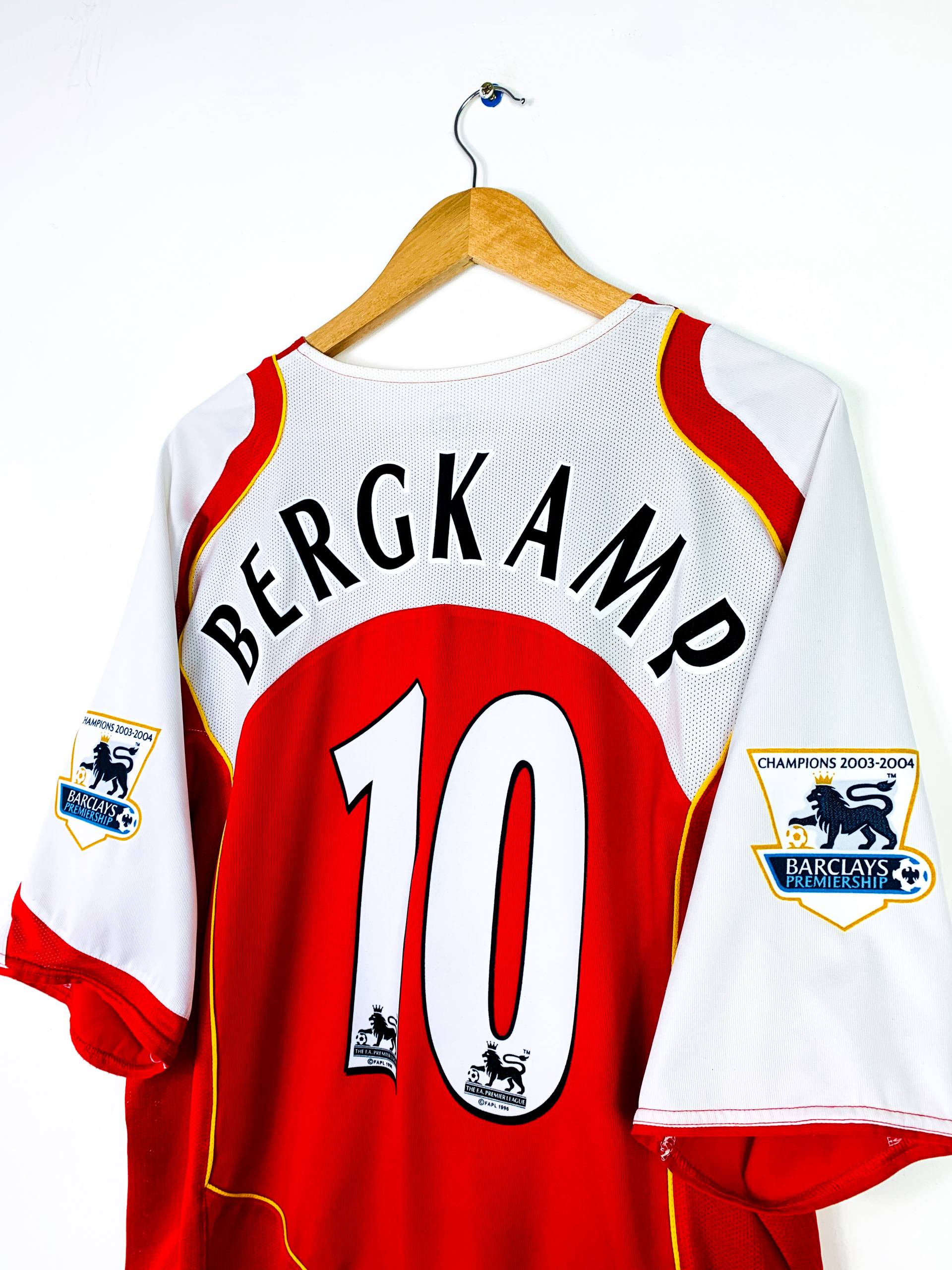 ARSENAL 2004/2005 HOME SHIRT #10 BERGKAMP [XXL]