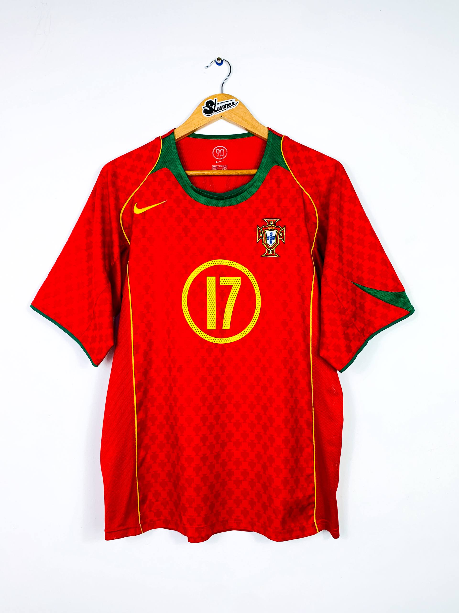 PORTUGAL 2004/2006 HOME SHIRT #17 C.RONALDO [M]