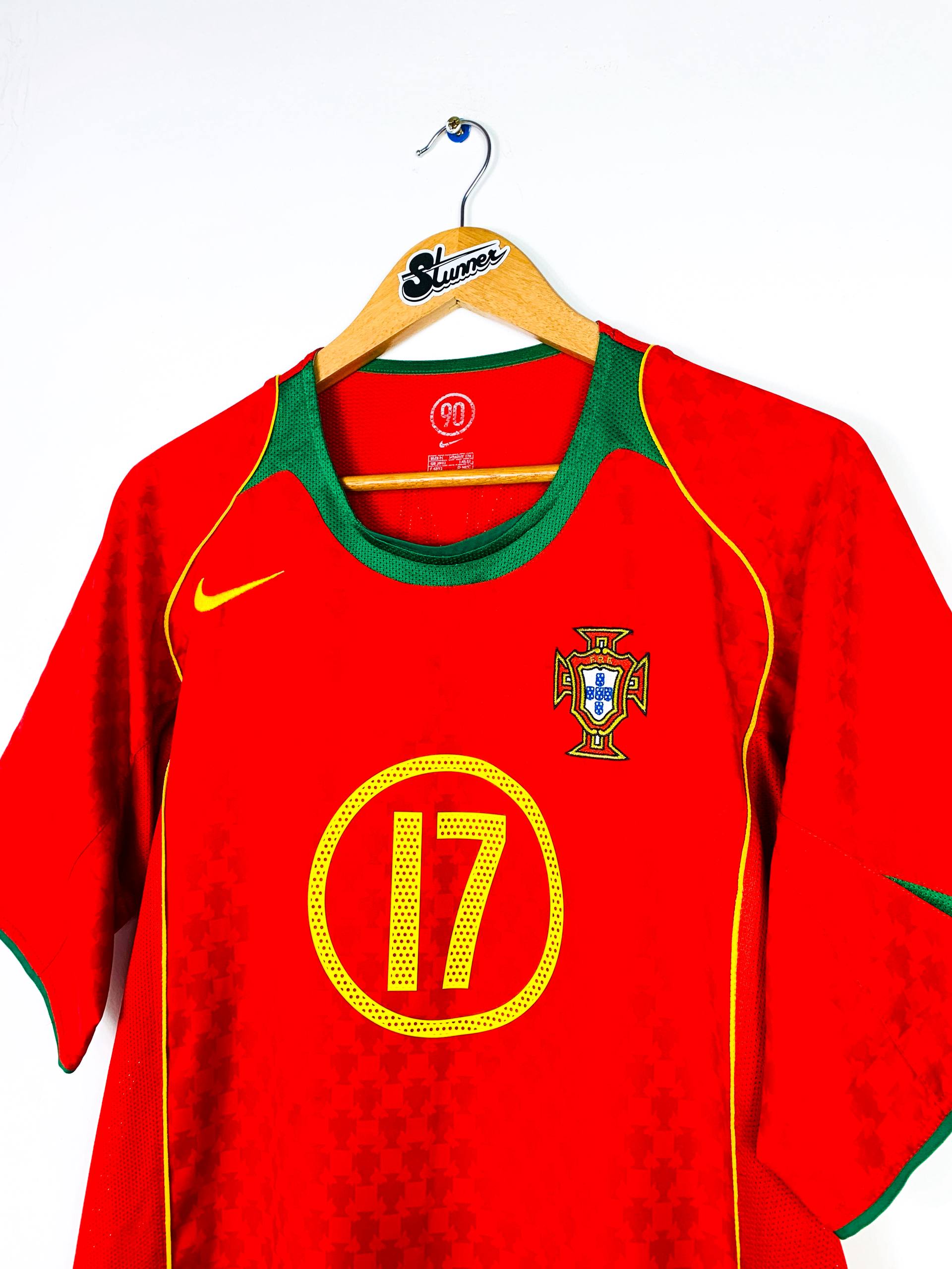 PORTUGAL 2004/2006 HOME SHIRT #17 C.RONALDO [M]
