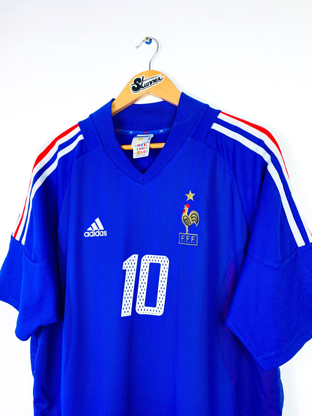FRANCE 2002/2004 HOME SHIRT #10 ZIDANE [XL]