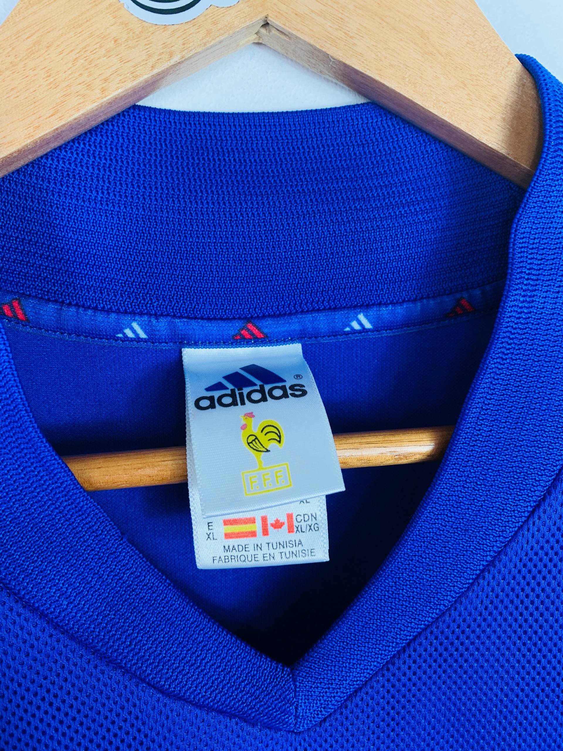 FRANCE 2002/2004 HOME SHIRT #10 ZIDANE [XL]