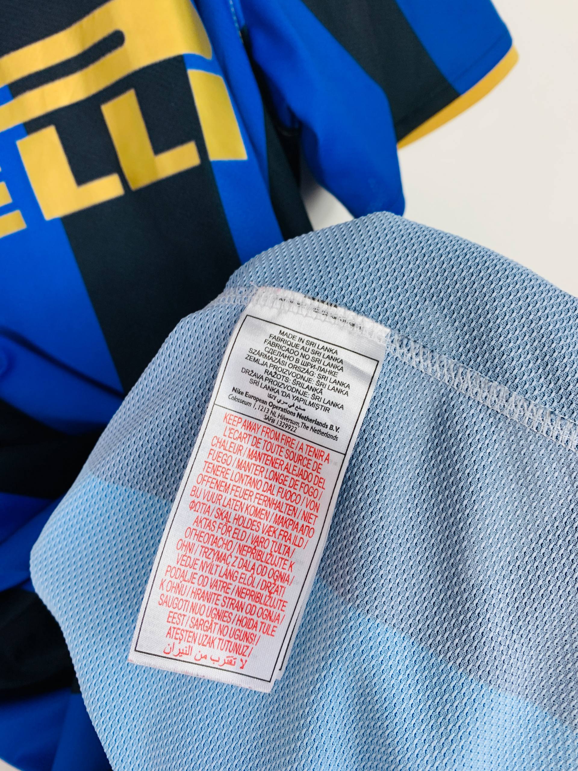 INTER MILAN 2008/2009 HOME SHIRT #10 ADRIANO [L]