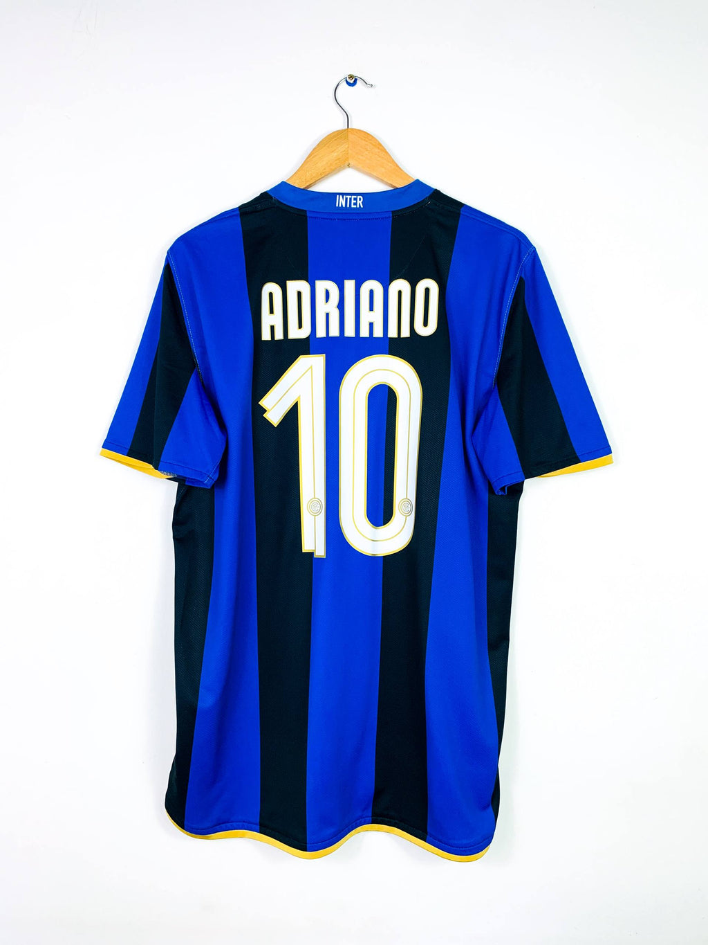 INTER MILAN 2008/2009 HOME SHIRT #10 ADRIANO [L]