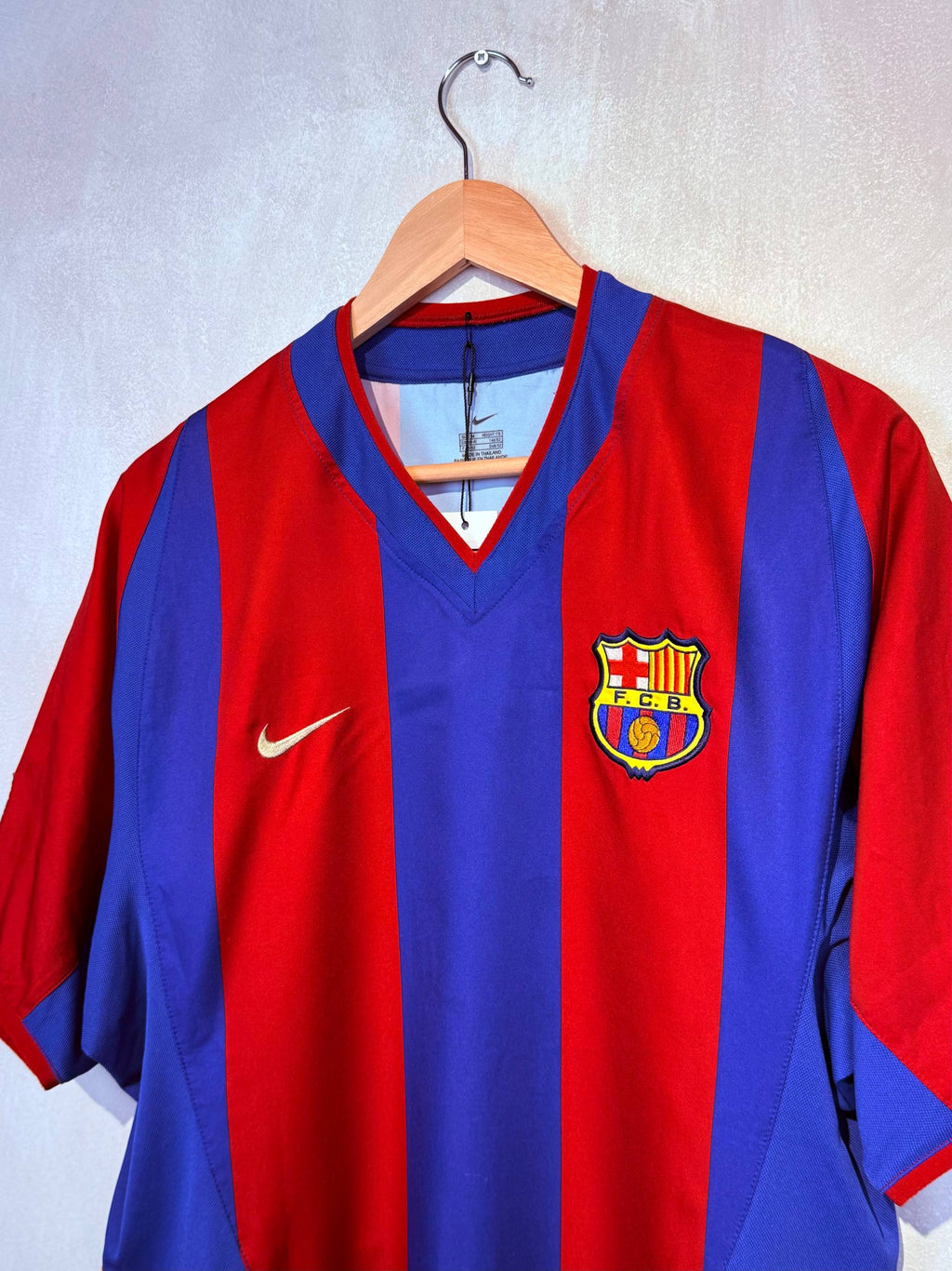 BARCELONA 2002/2003 HOME SHIRT #6 XAVI [M]