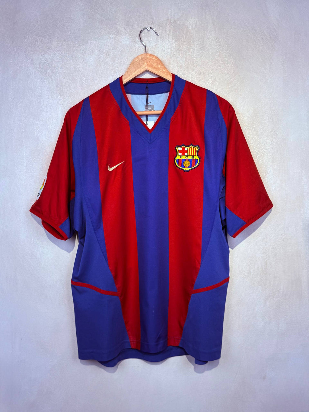 BARCELONA 2002/2003 HOME SHIRT #6 XAVI [M]