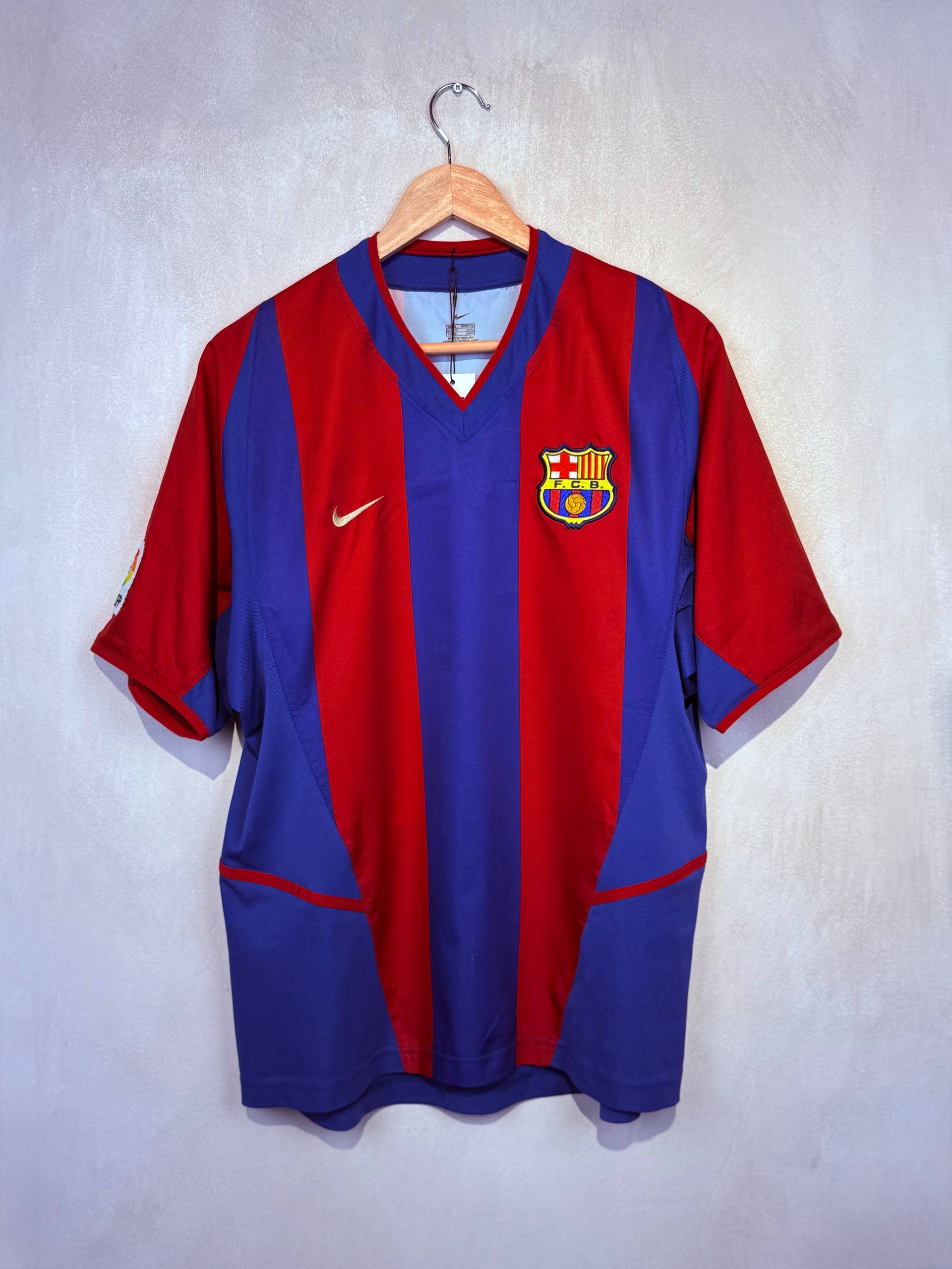 BARCELONA 2002/2003 HOME SHIRT #6 XAVI [M]