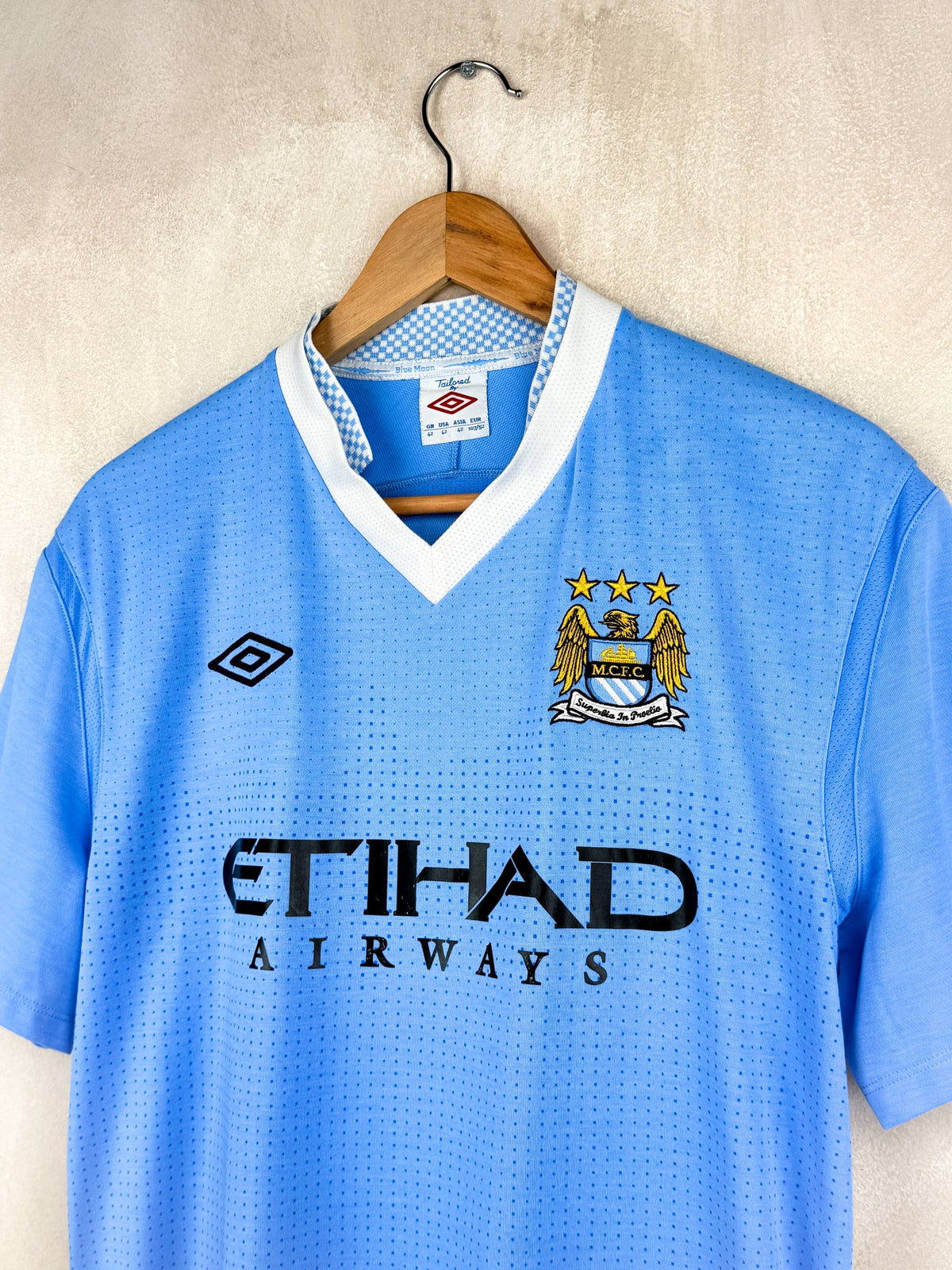 MANCHESTER CITY 2011/2012 HOME SHIRT #4 KOMPANY [L]