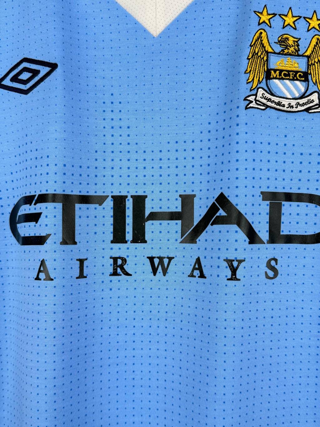 MANCHESTER CITY 2011/2012 HOME SHIRT #4 KOMPANY [L]