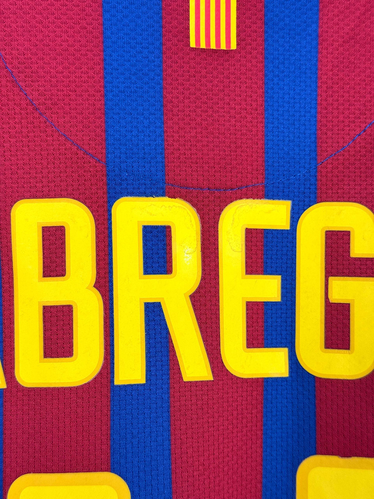 BARCELONA 2011/2012 HOME SHIRT #4 FABREGAS [M]