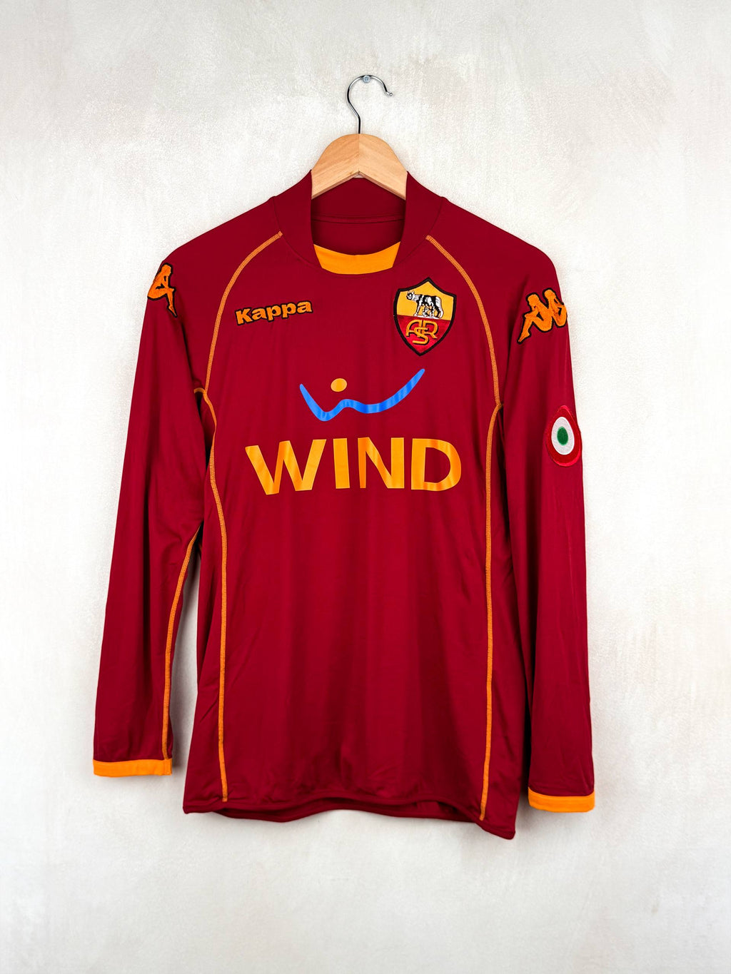 AS ROMA 2008/2009 HOME SHIRT #9 VUCINIC *L/S* [S]
