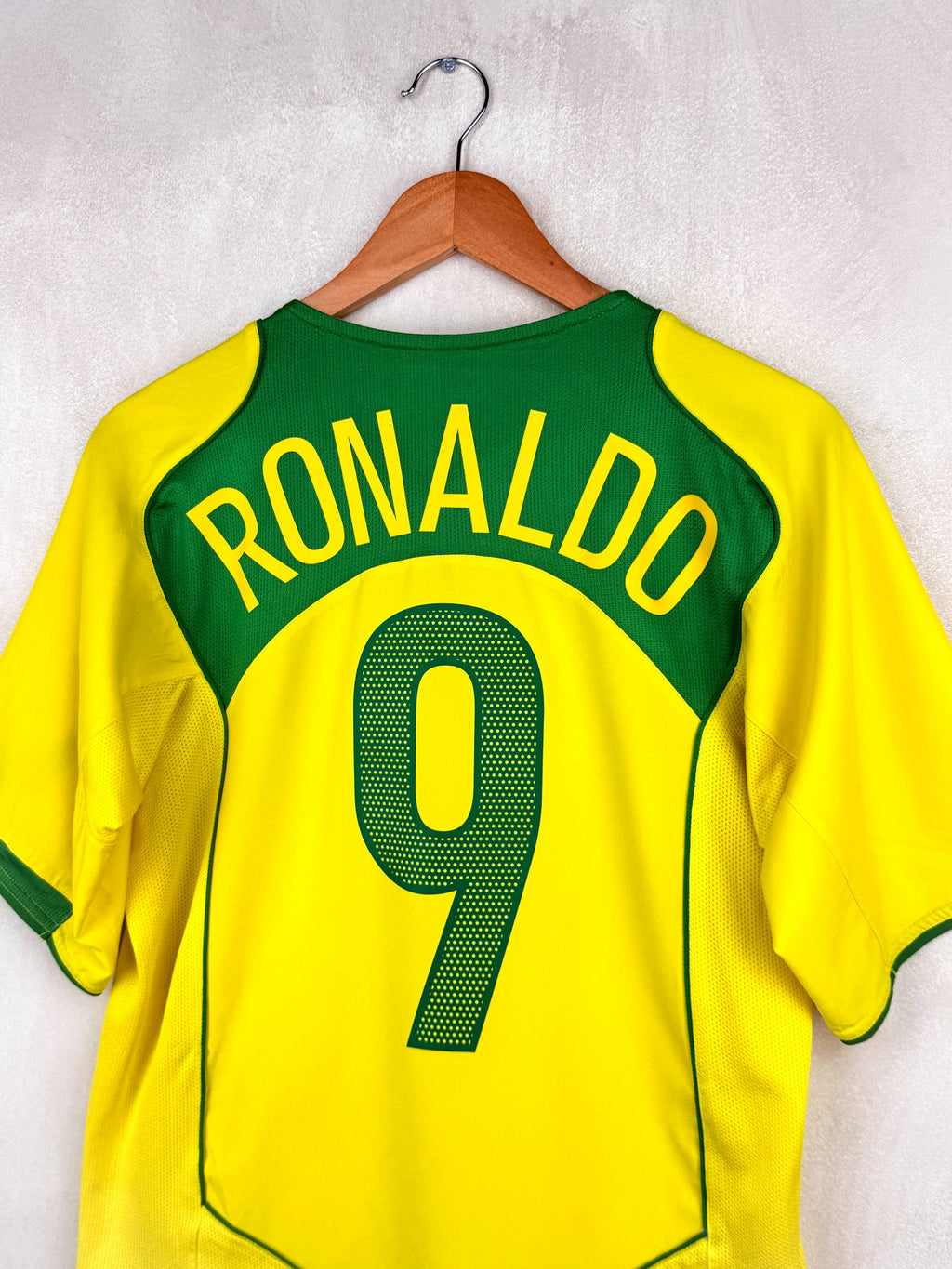 BRAZIL 2004/2006 HOME SHIRT #9 RONALDO [S]