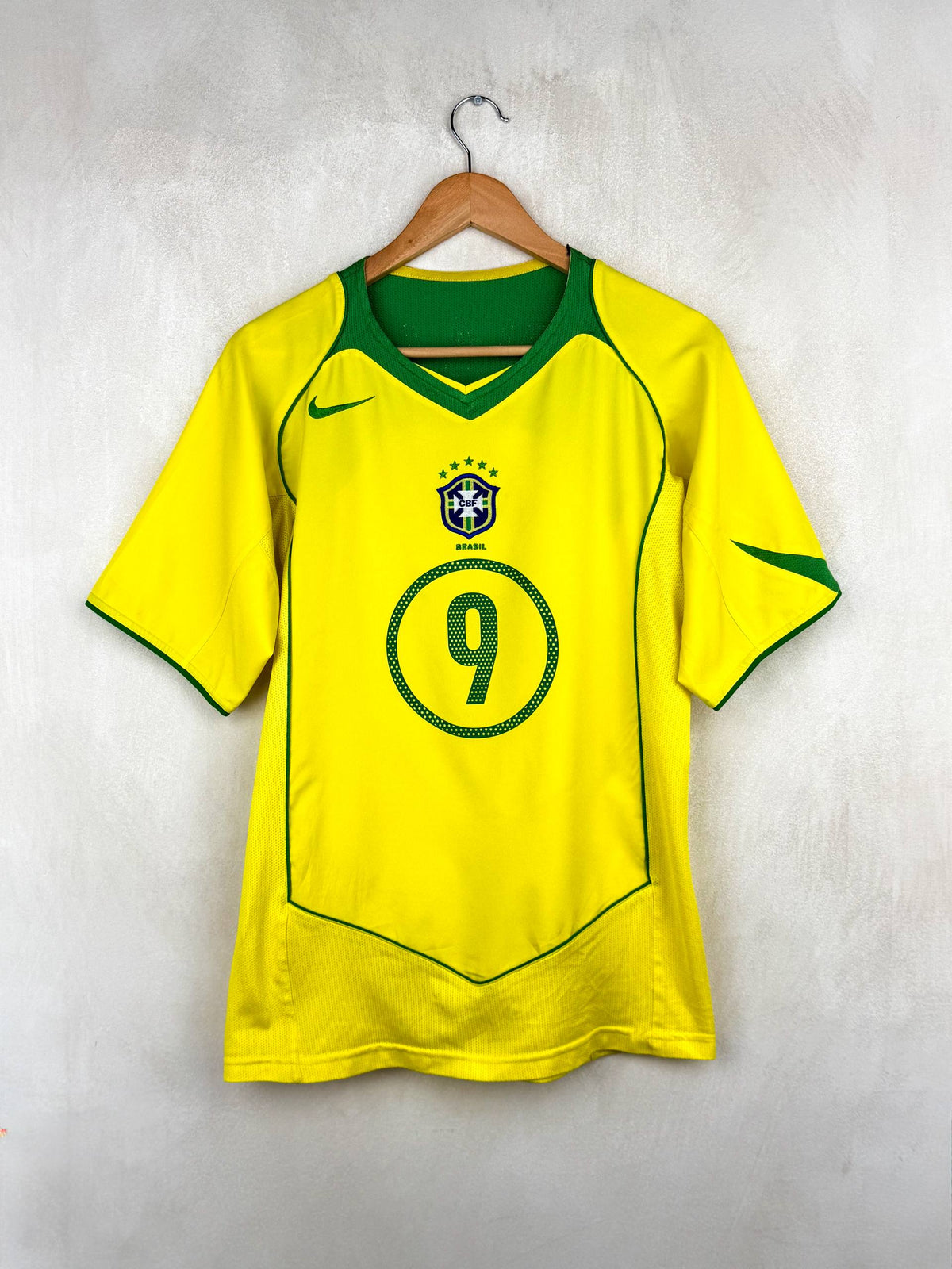 BRAZIL 2004/2006 HOME SHIRT #9 RONALDO [S]