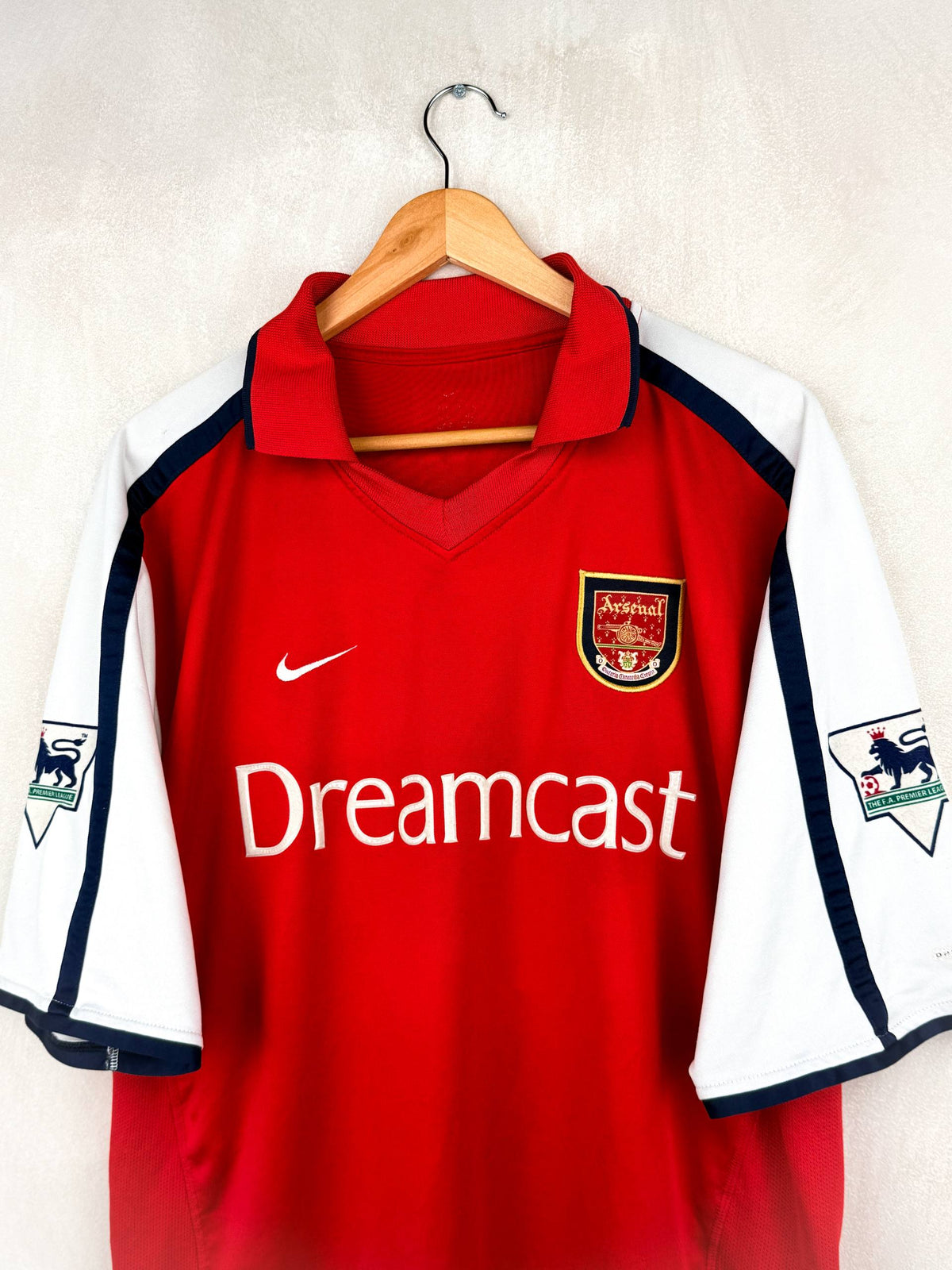 ARSENAL 2000/2002 HOME SHIRT #10 BERGKAMP [L]