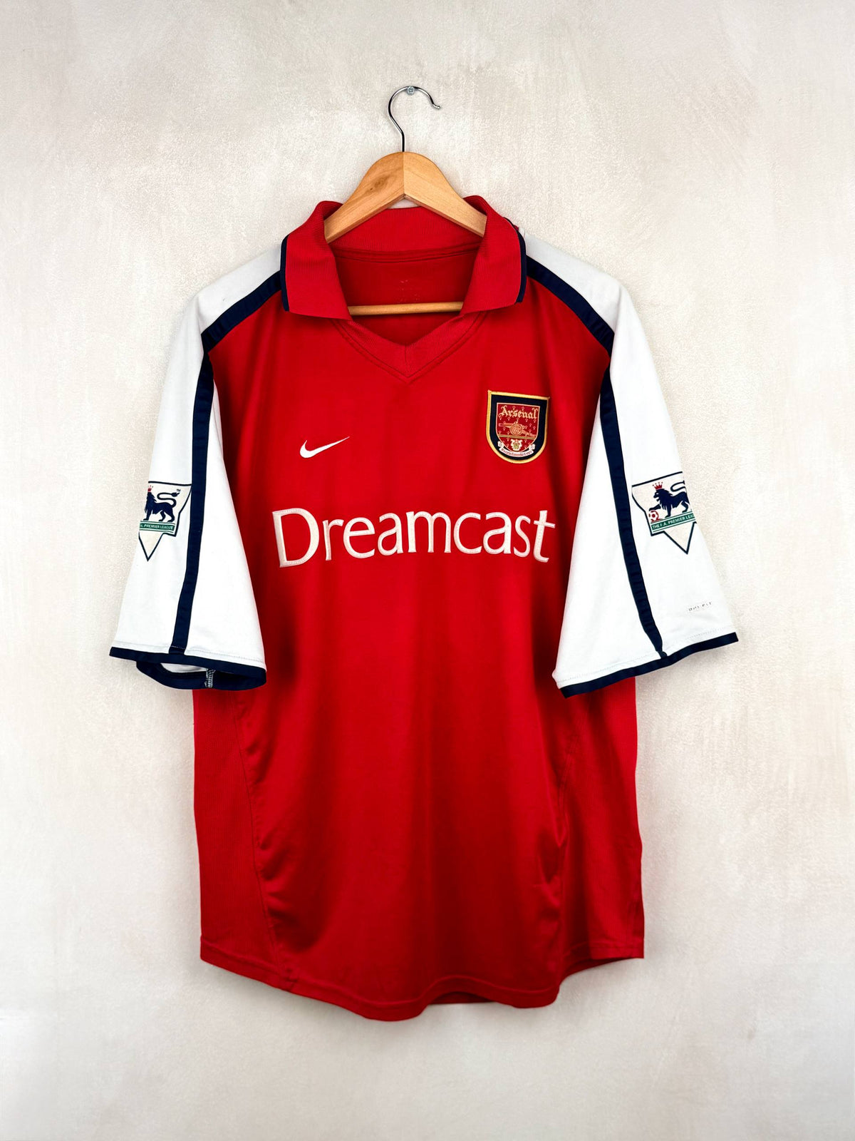 ARSENAL 2000/2002 HOME SHIRT #10 BERGKAMP [L]